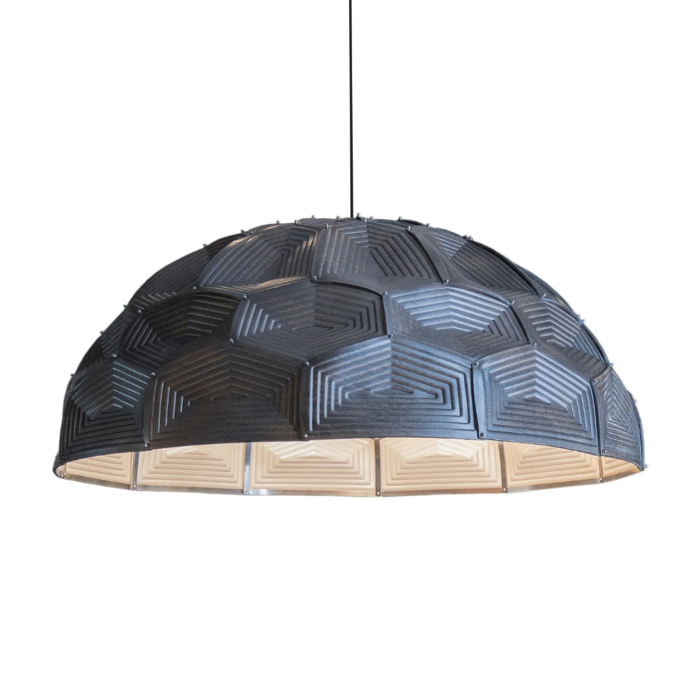 Turtle Dome Light - Embossed Vintage Leather