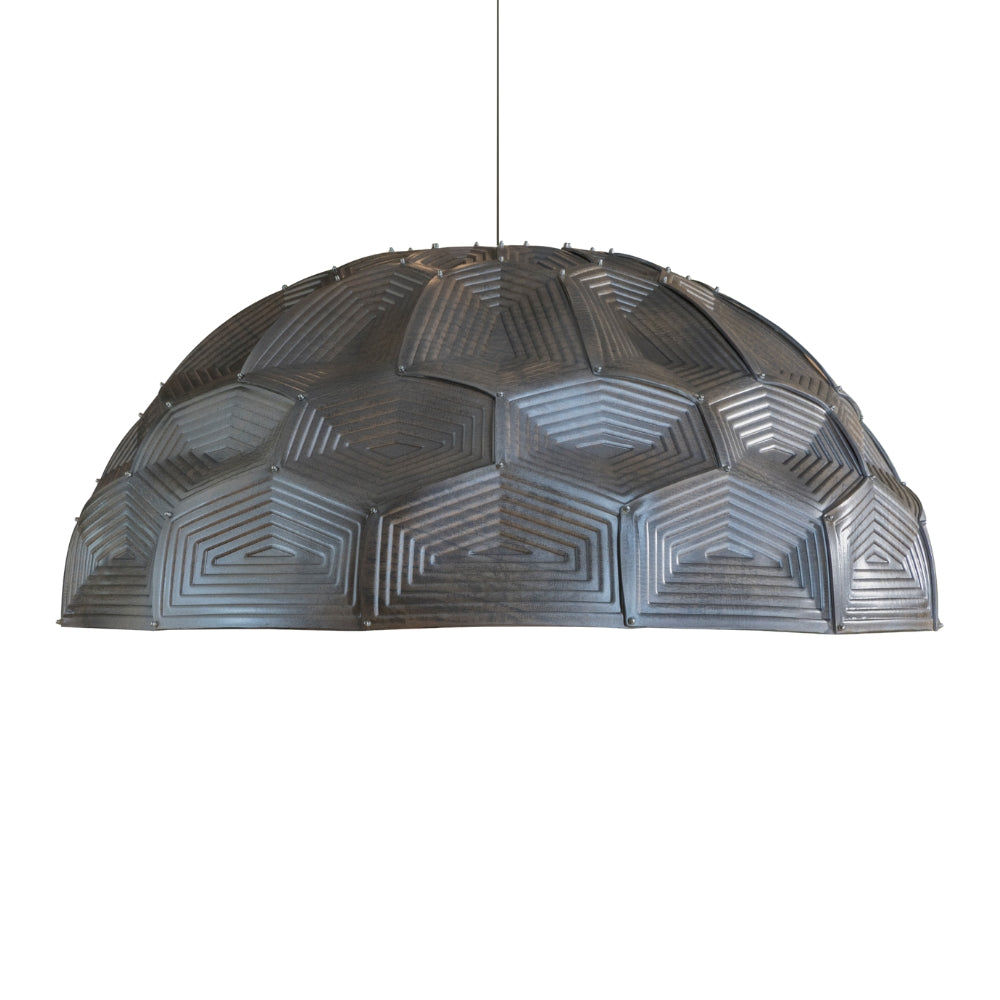 Turtle Dome Light - Embossed Vintage Leather
