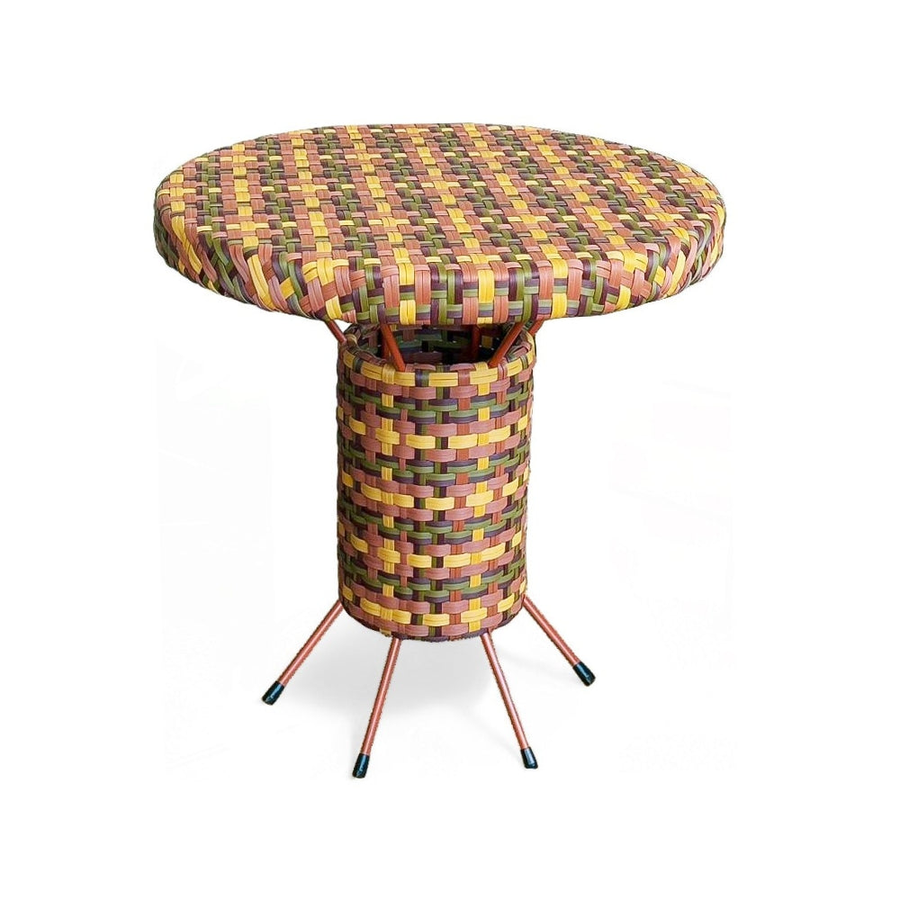 Woven Outdoor Bistro Table - Spice
