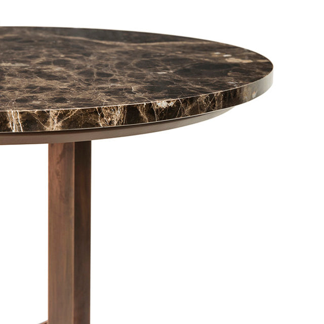 Drop Side Table with Marble Top