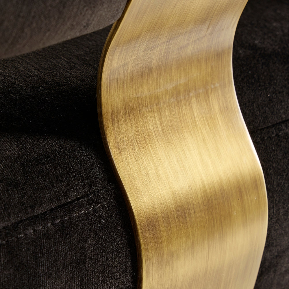 Ostrich Fluff Lounge Chair - Black