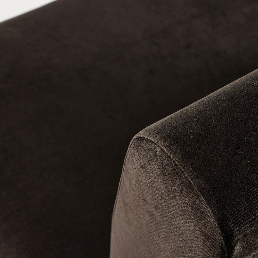 Ostrich Fluff Lounge Chair - Black