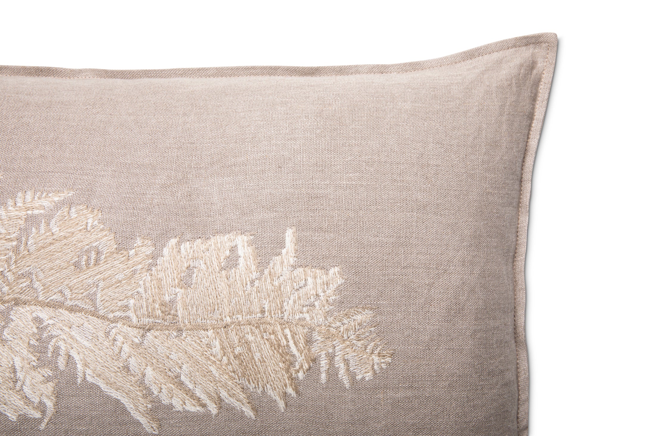 Fern 3 Embroidered Pillow