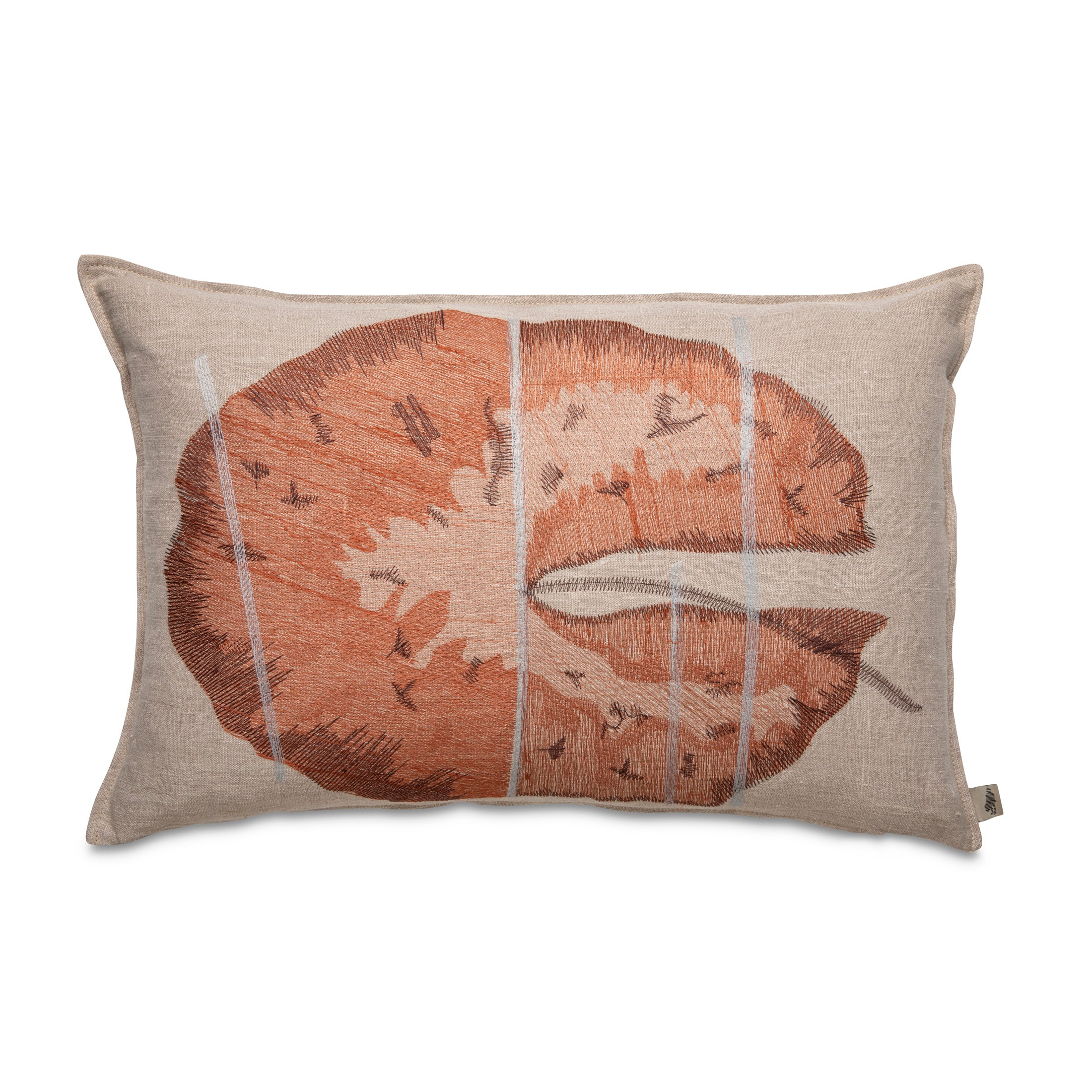 Okavango Rust Embroidered Pillow
