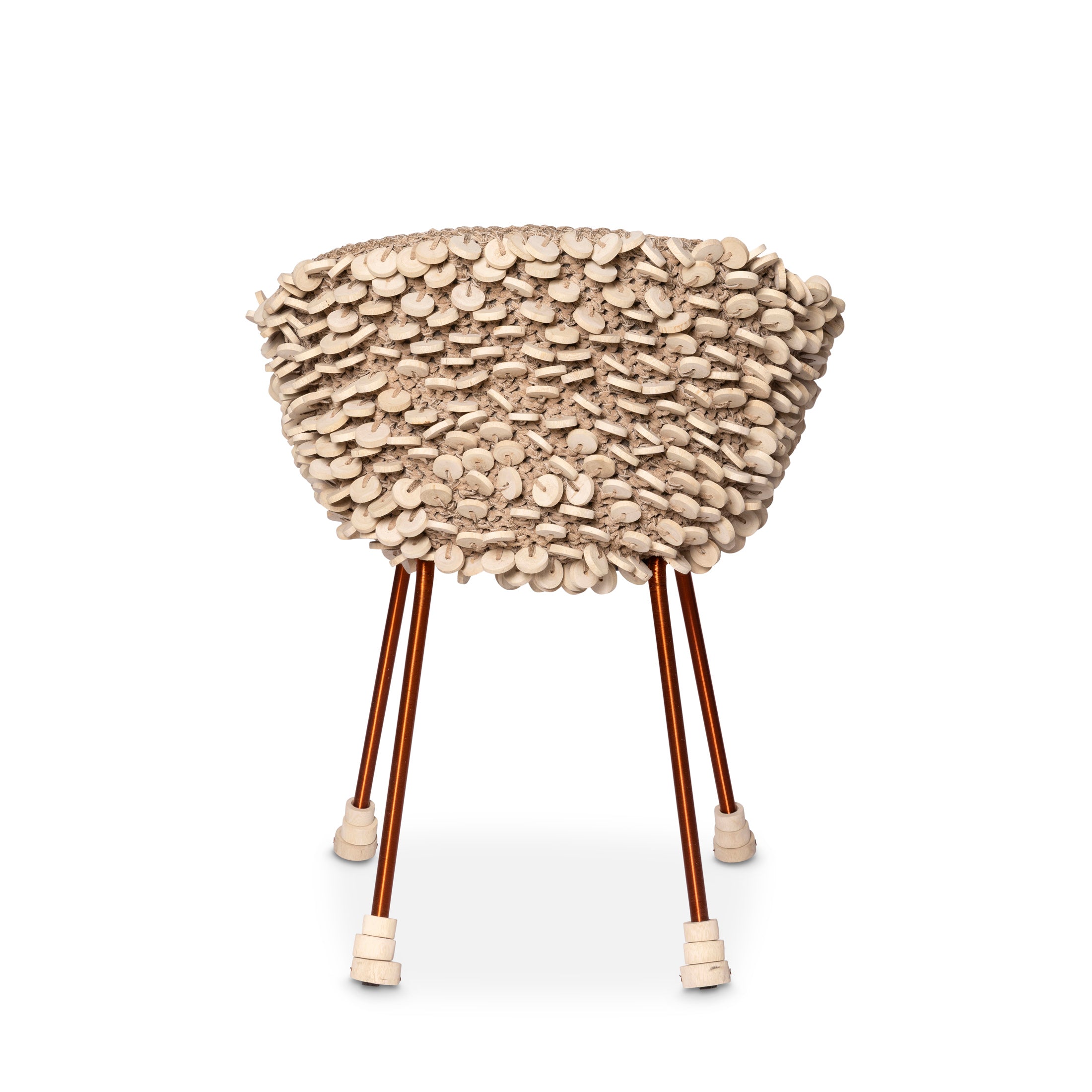 Chobe Crocheted Leather Chair