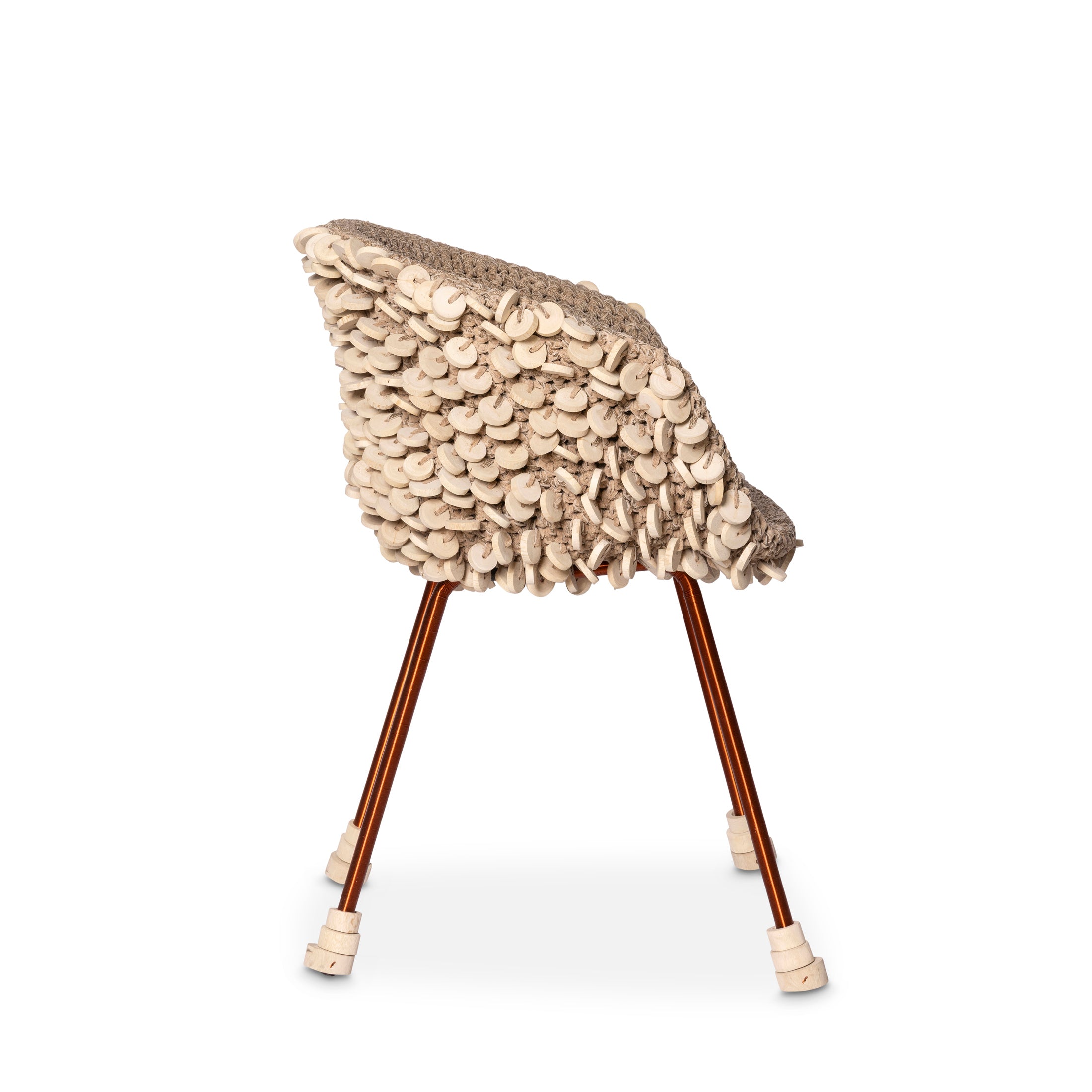 Chobe Crocheted Leather Chair