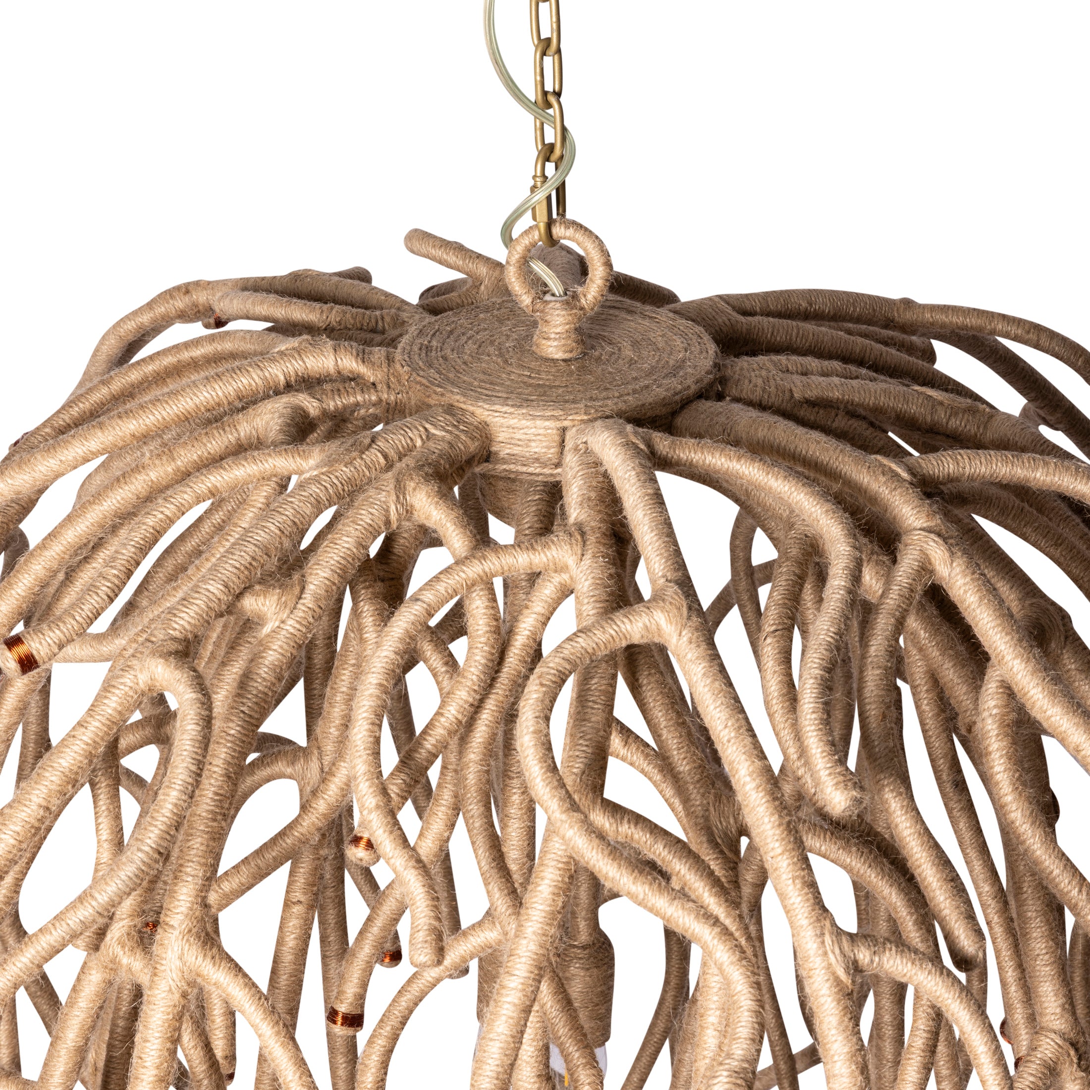 Ballito Jute Coral Chandelier