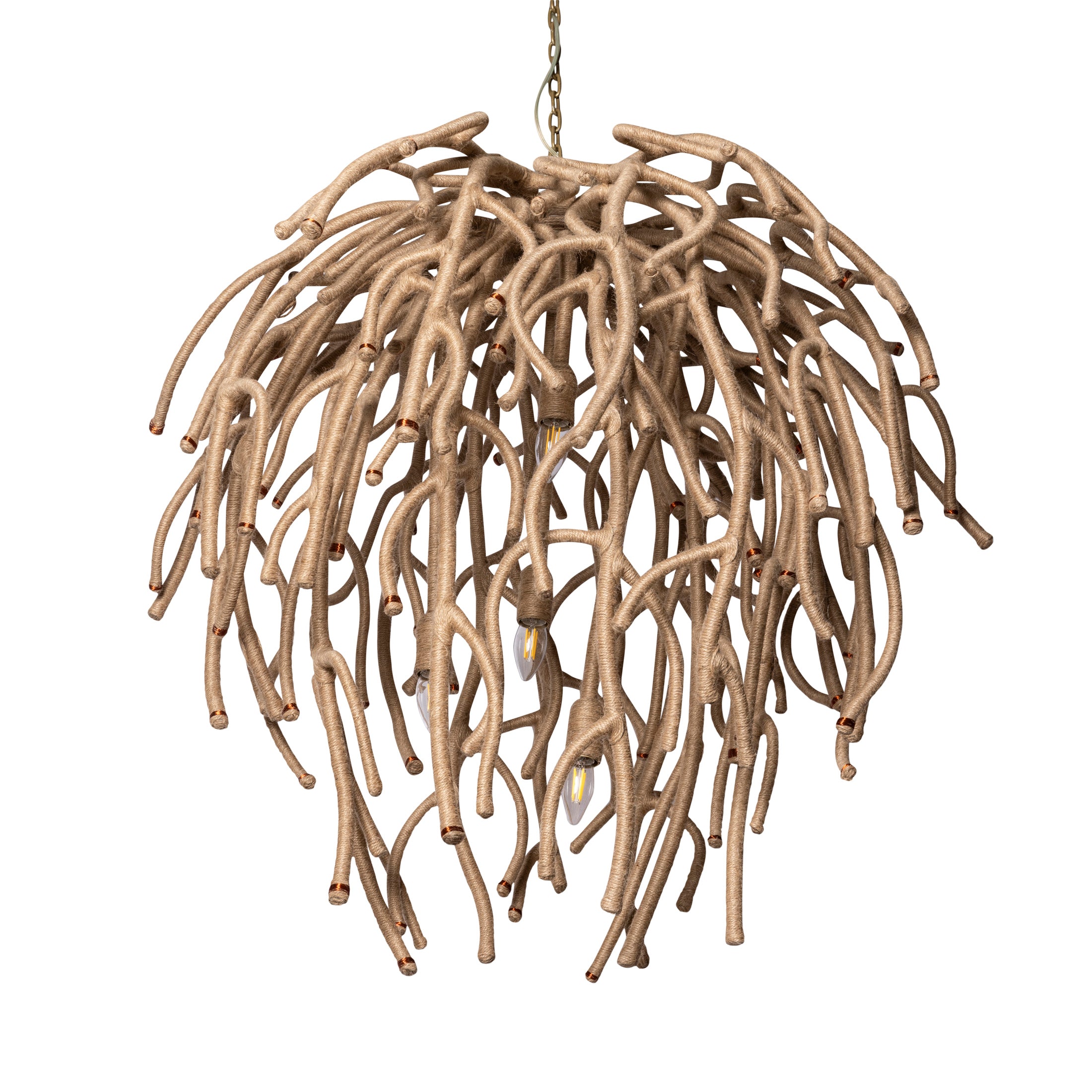 Ballito Jute Coral Chandelier