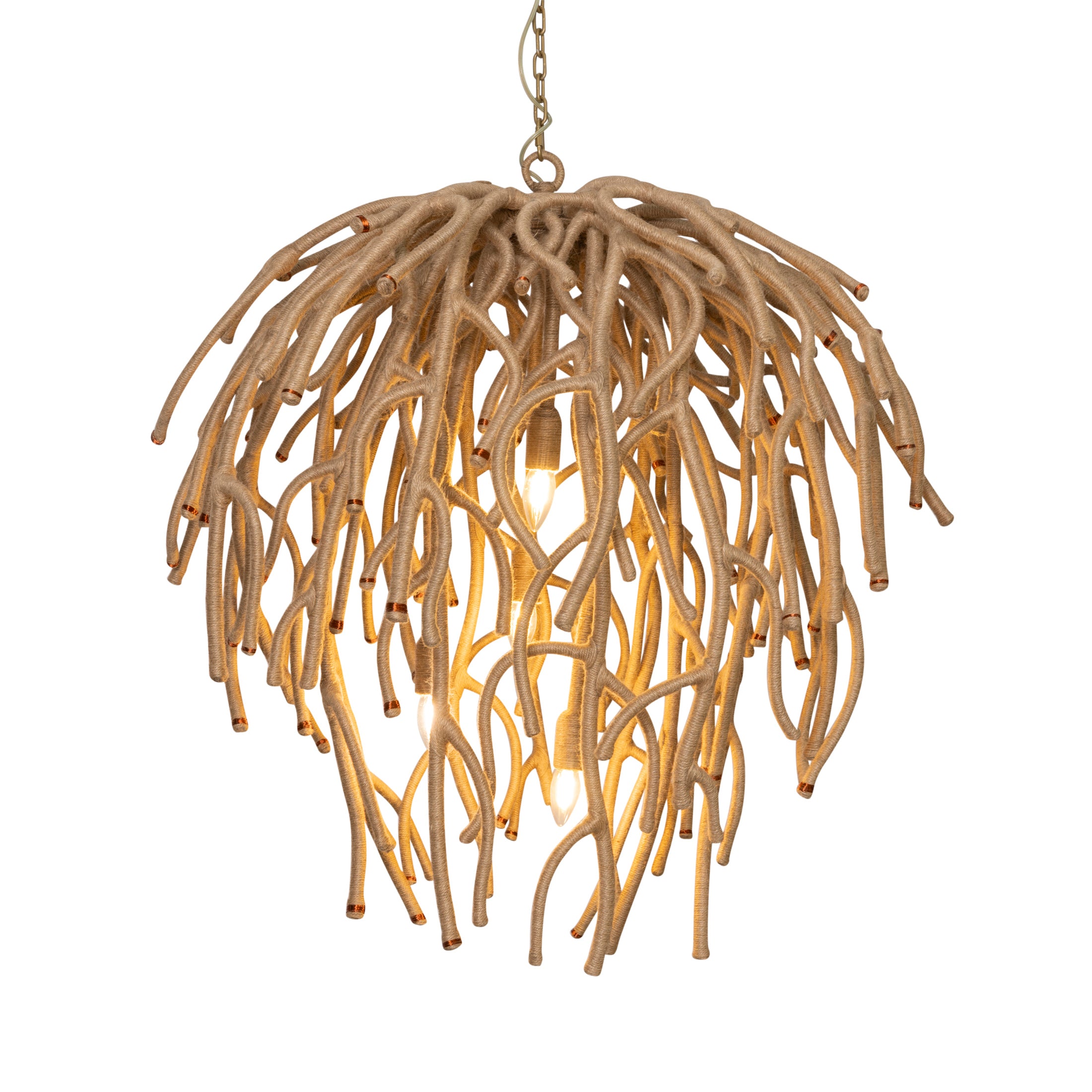 Ballito Jute Coral Chandelier