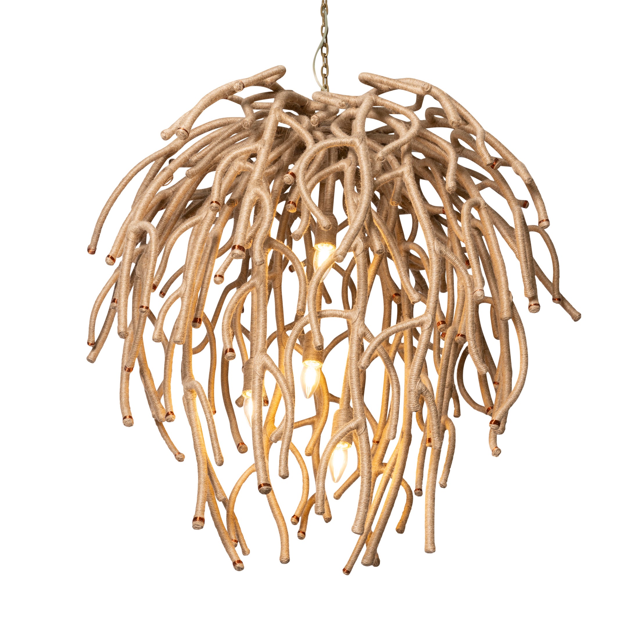 Ballito Jute Coral Chandelier