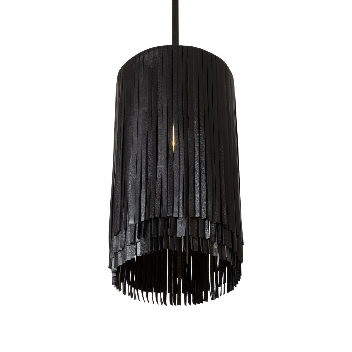 Nairobi Leather Pendant - Powder-Coated Hardware