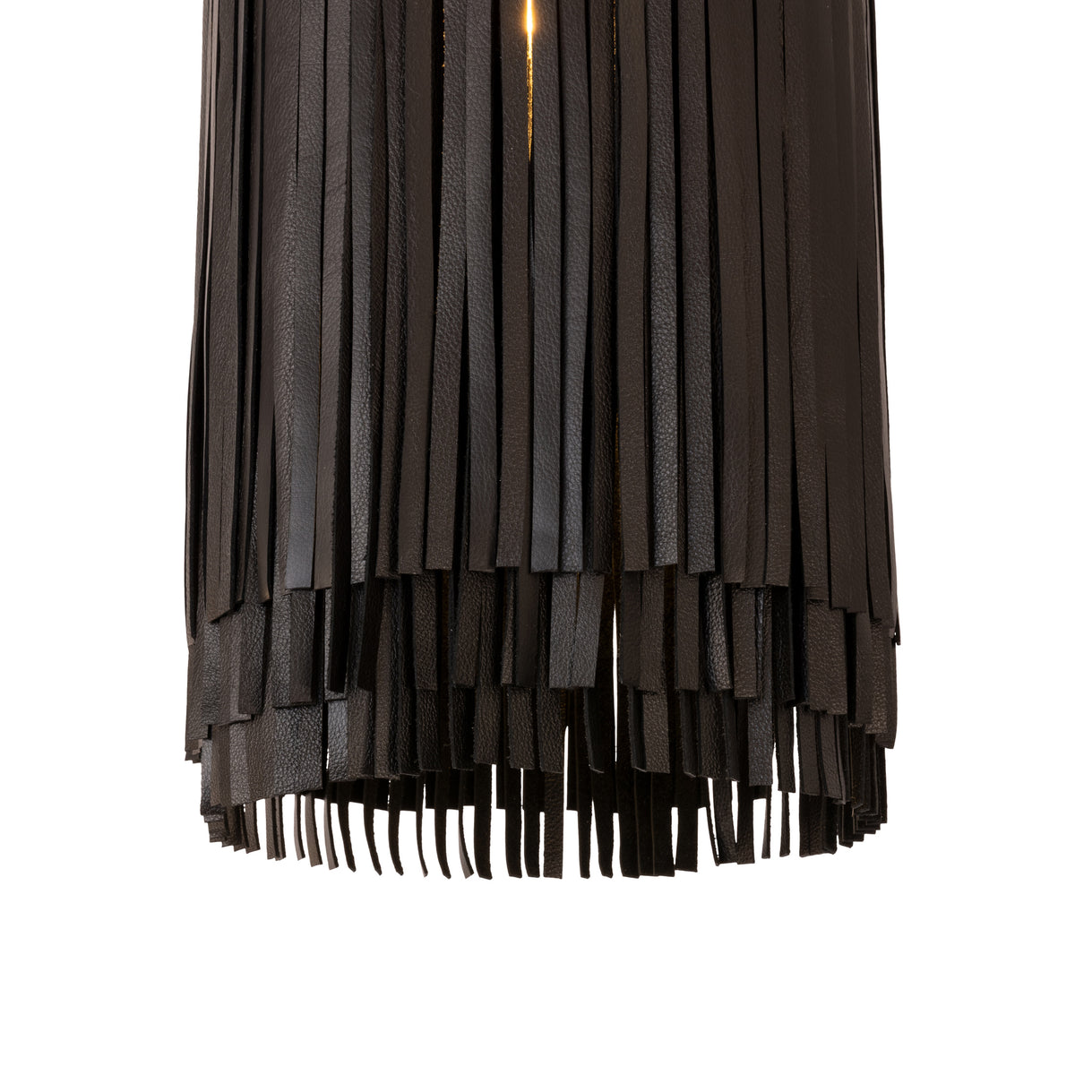 Nairobi Leather Pendant - Powder-Coated Hardware