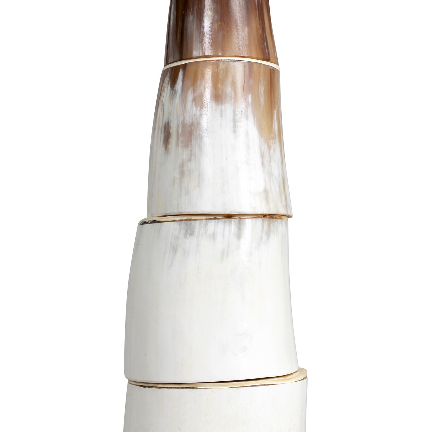 Nyota Cow Horn Disc Lamp