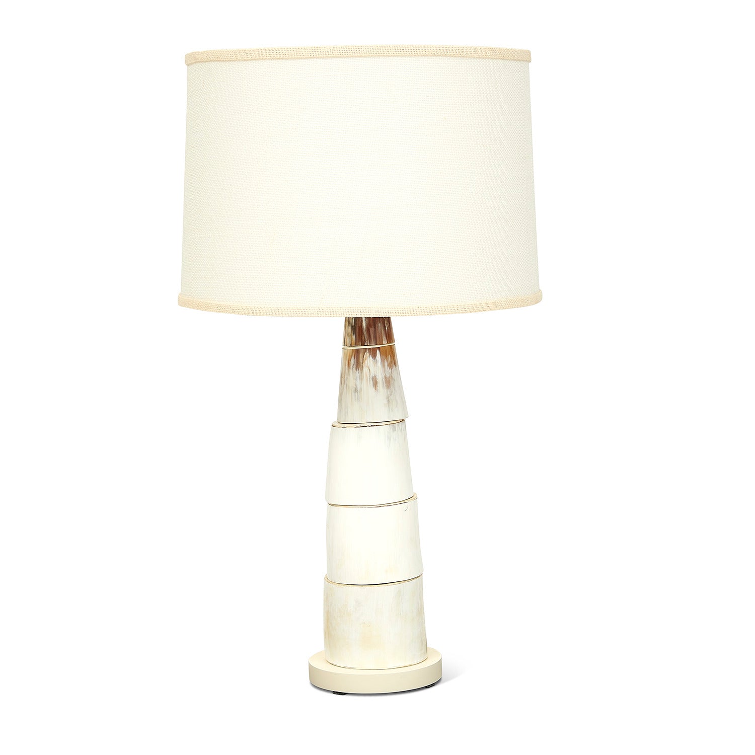 Nyota Cow Horn Disc Lamp
