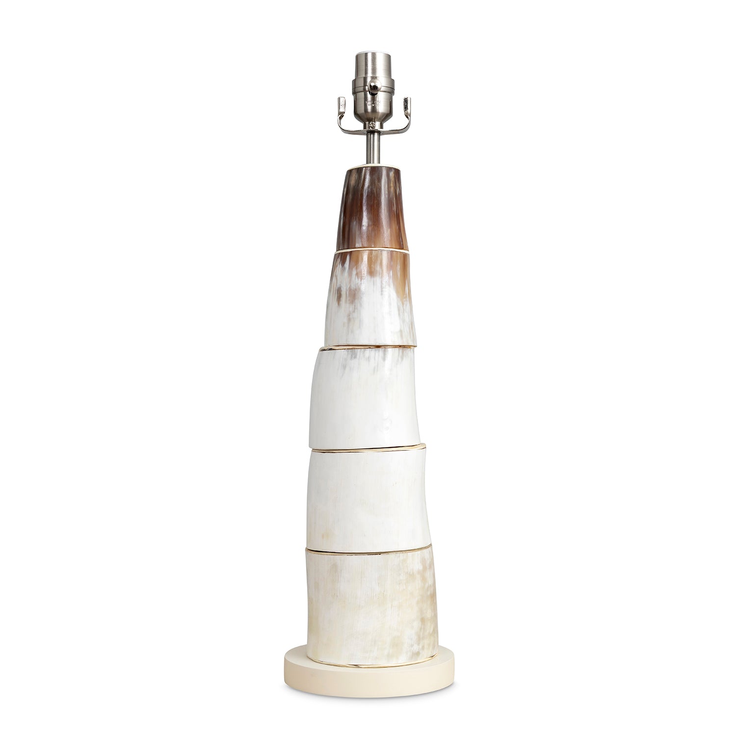 Nyota Cow Horn Disc Lamp
