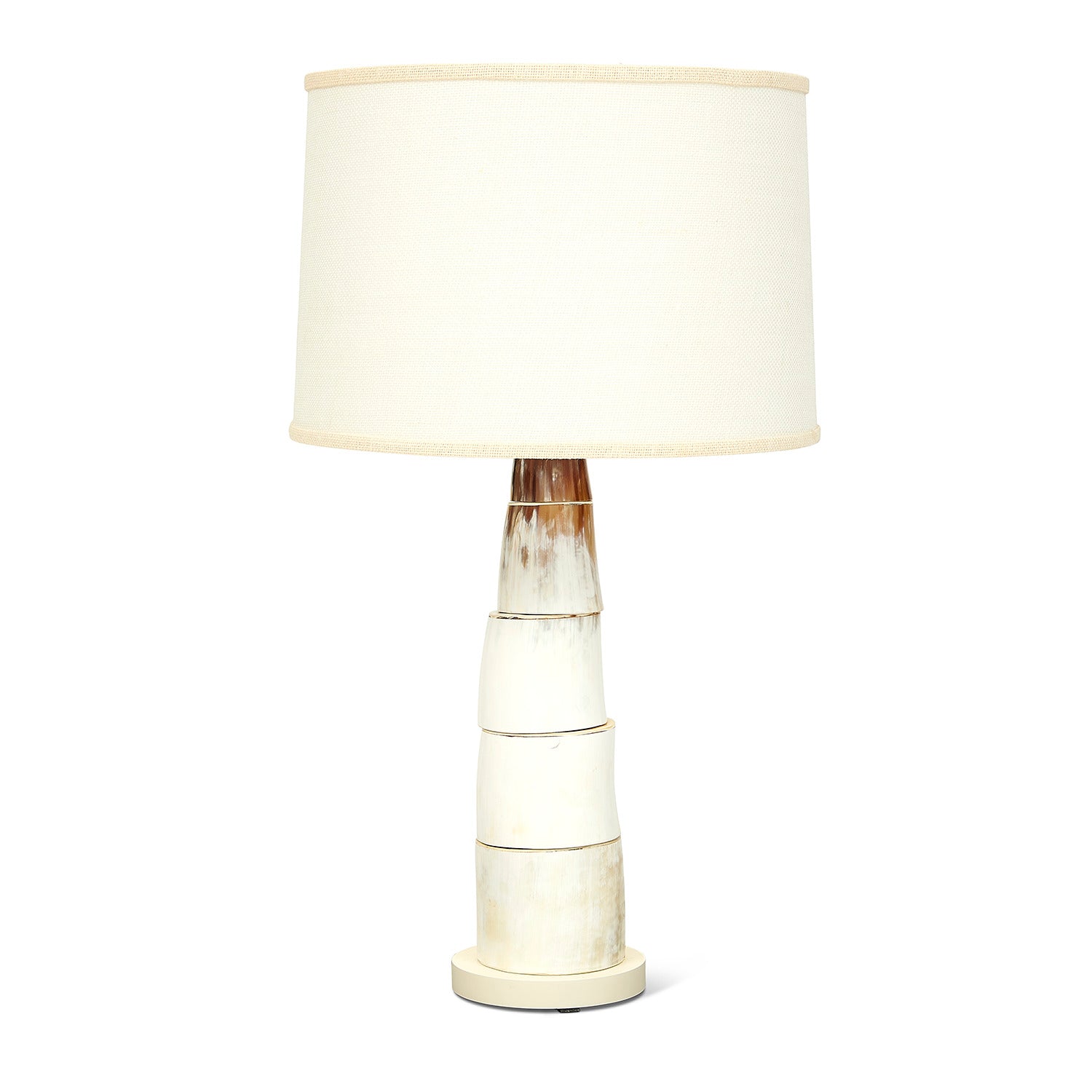 Nyota Cow Horn Disc Lamp