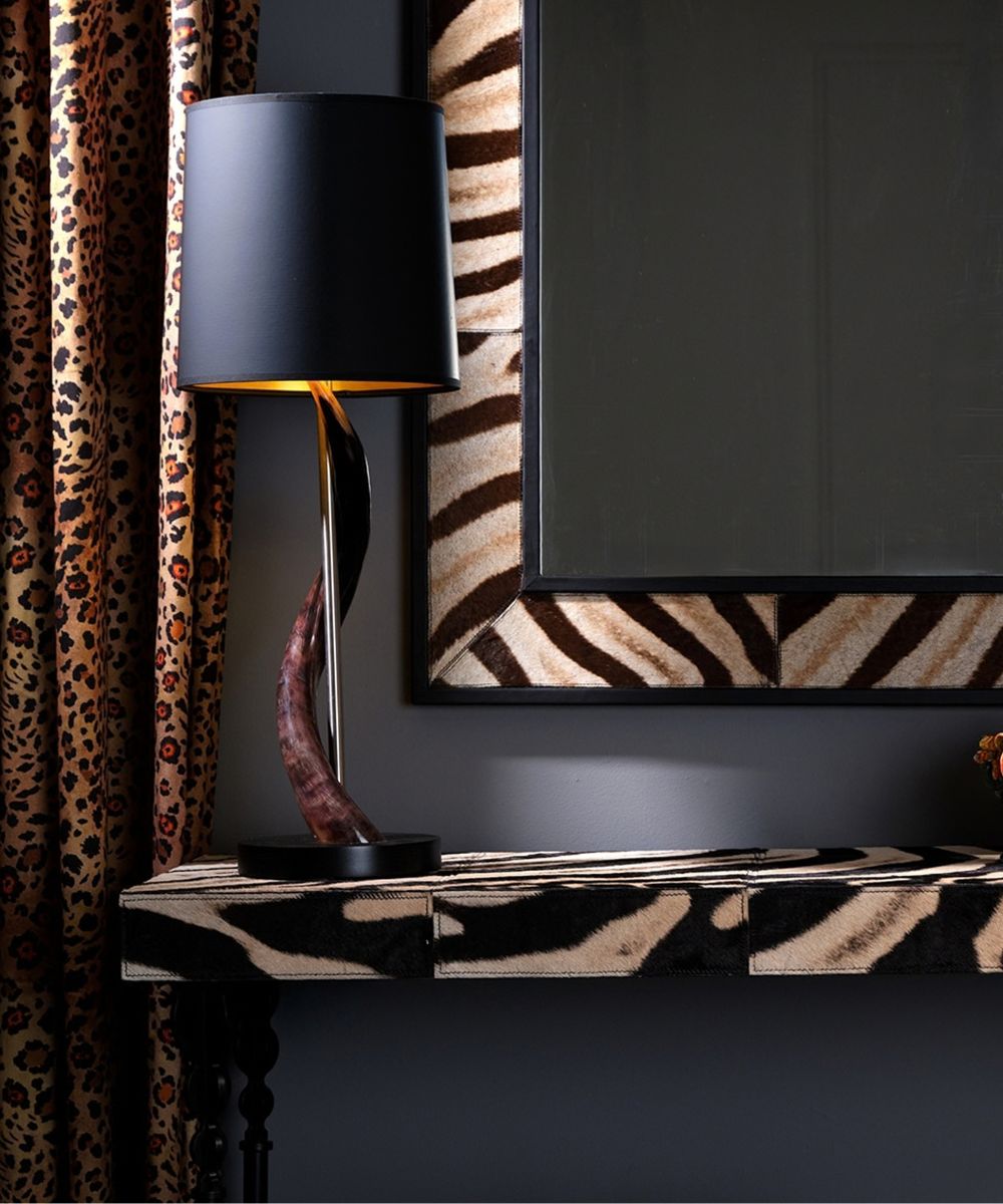 Polished Kudu Horn Table Lamp