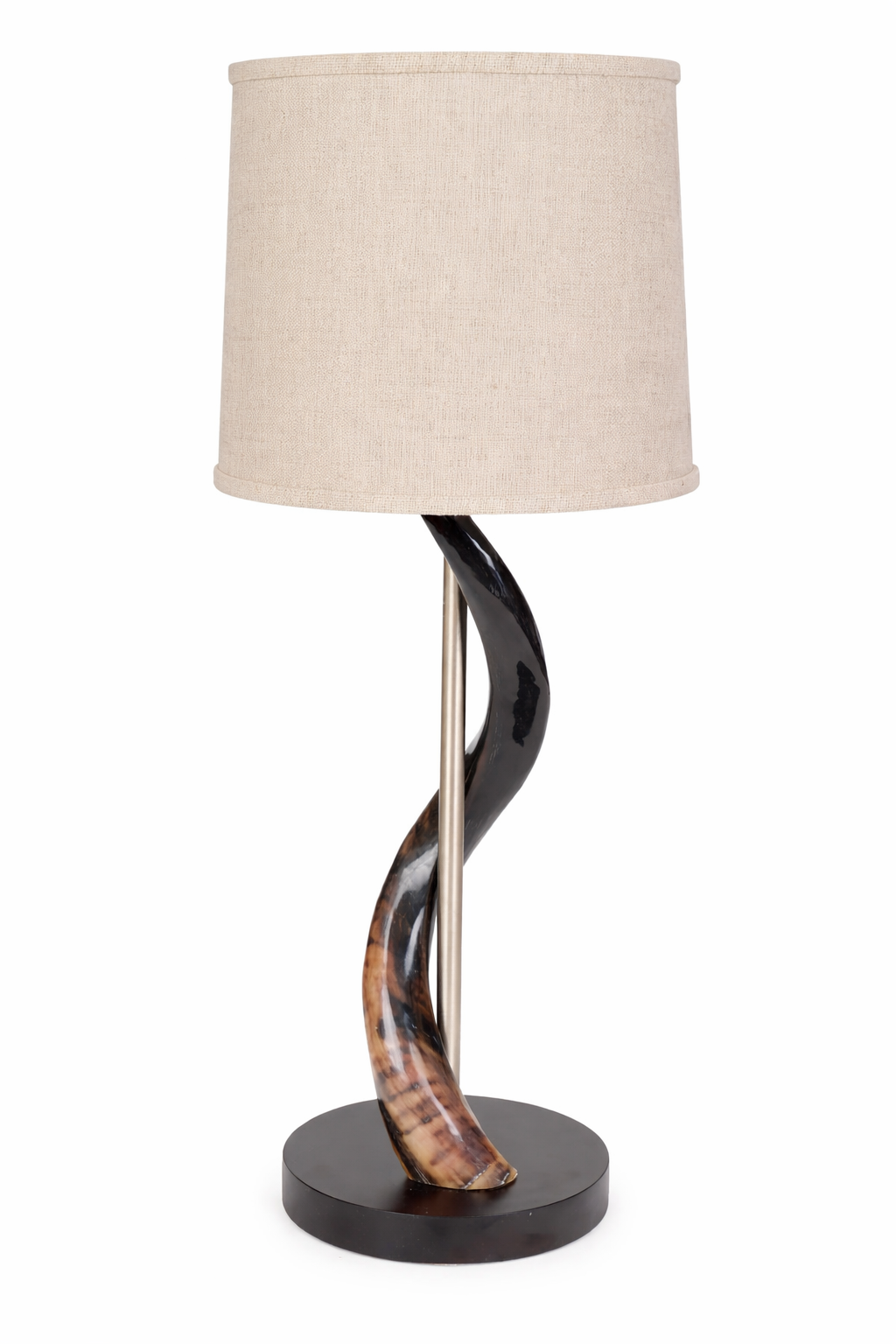 Polished Kudu Horn Table Lamp