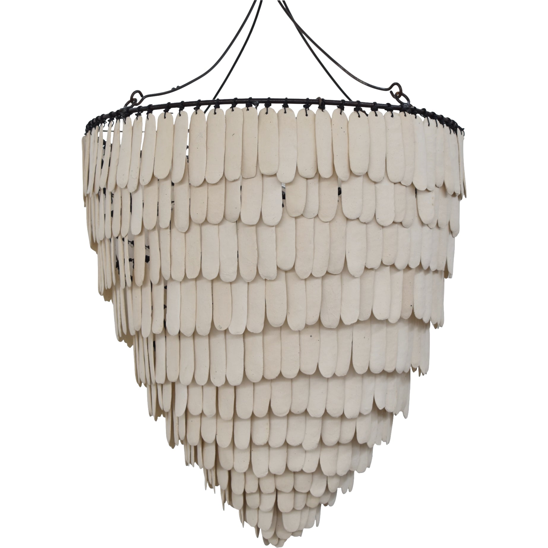 Coupe d'Or Ceramic Chandelier - Ivory