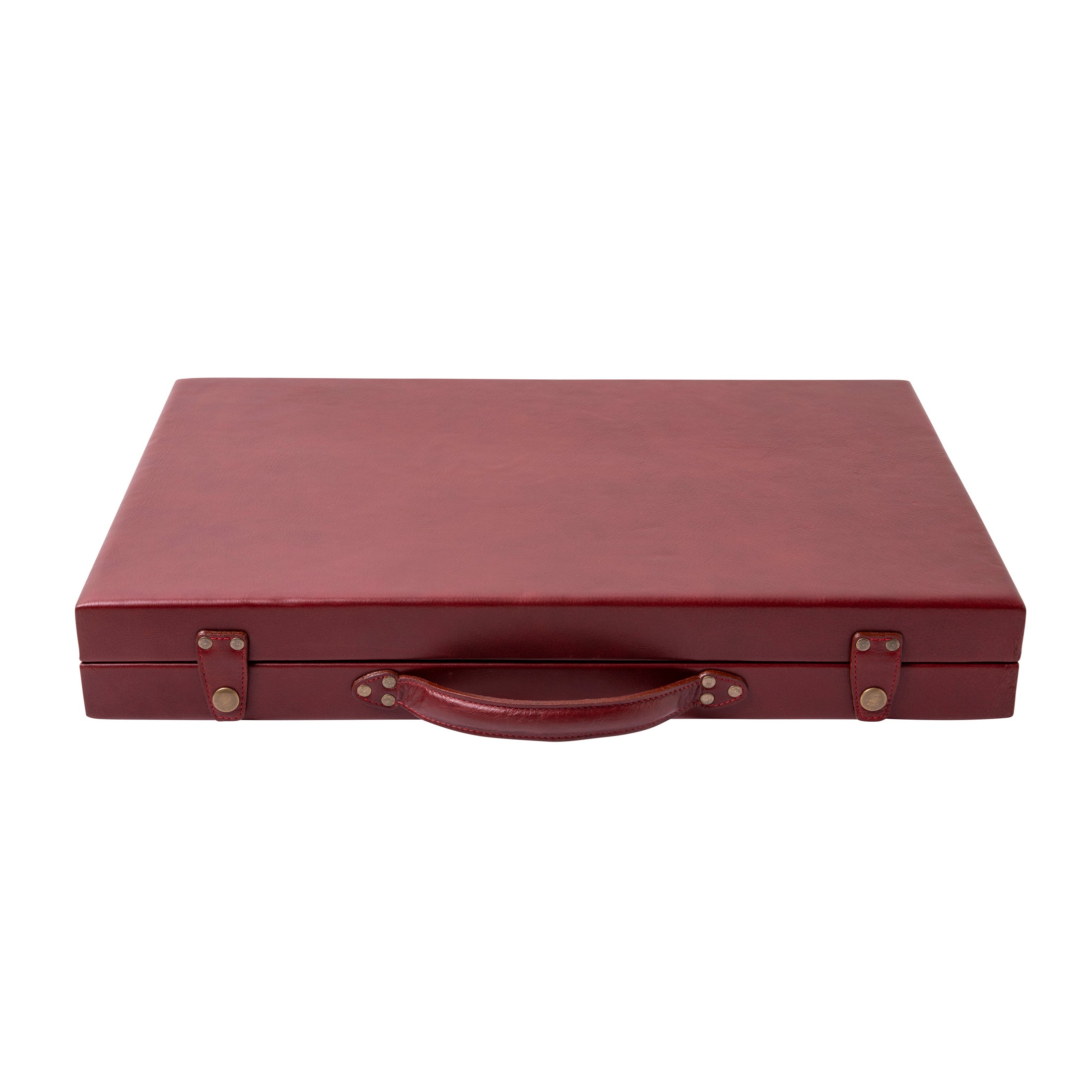 Nino - Large Backgammon - Oxblood Leather