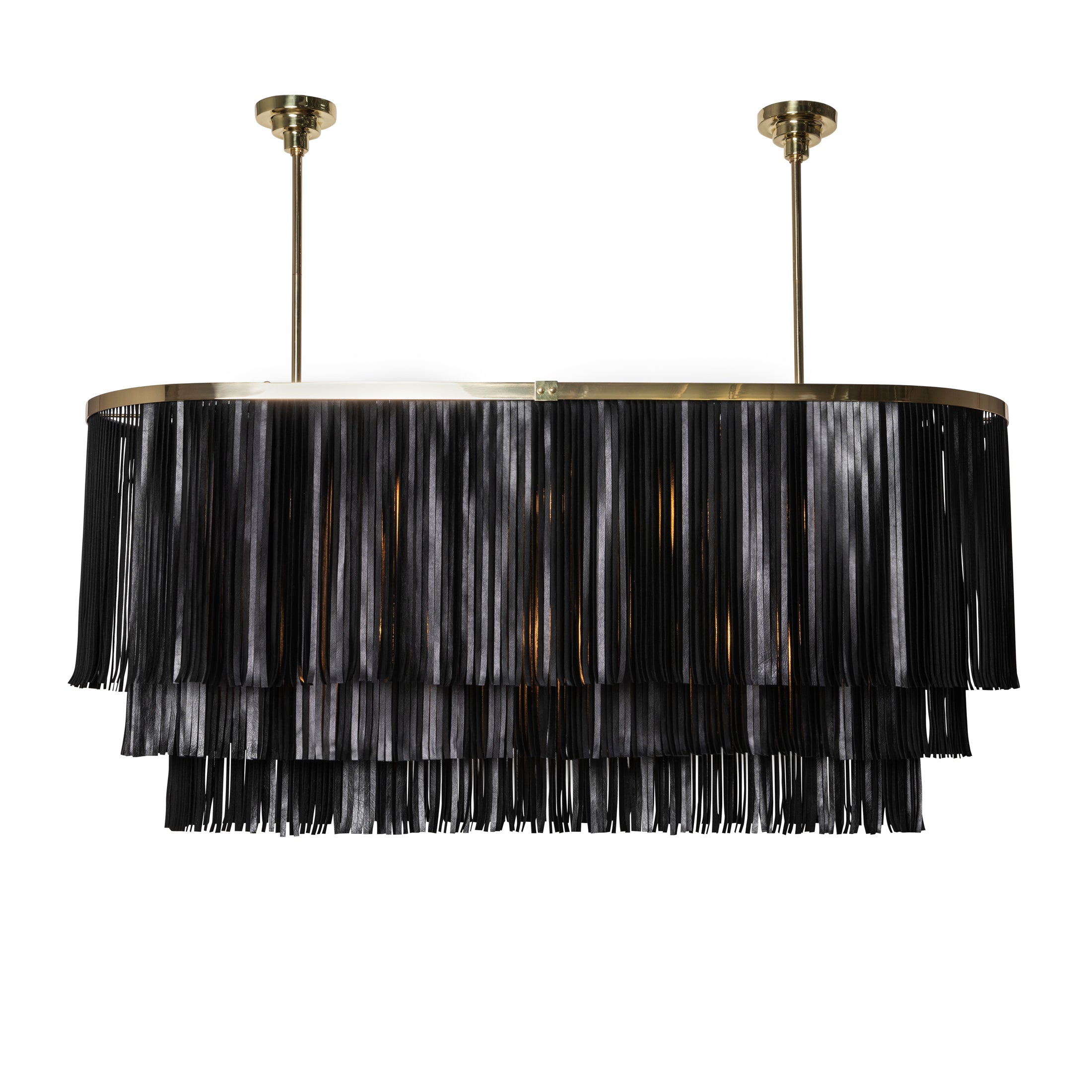 Gwen Chandelier - Brass - Premium Leather