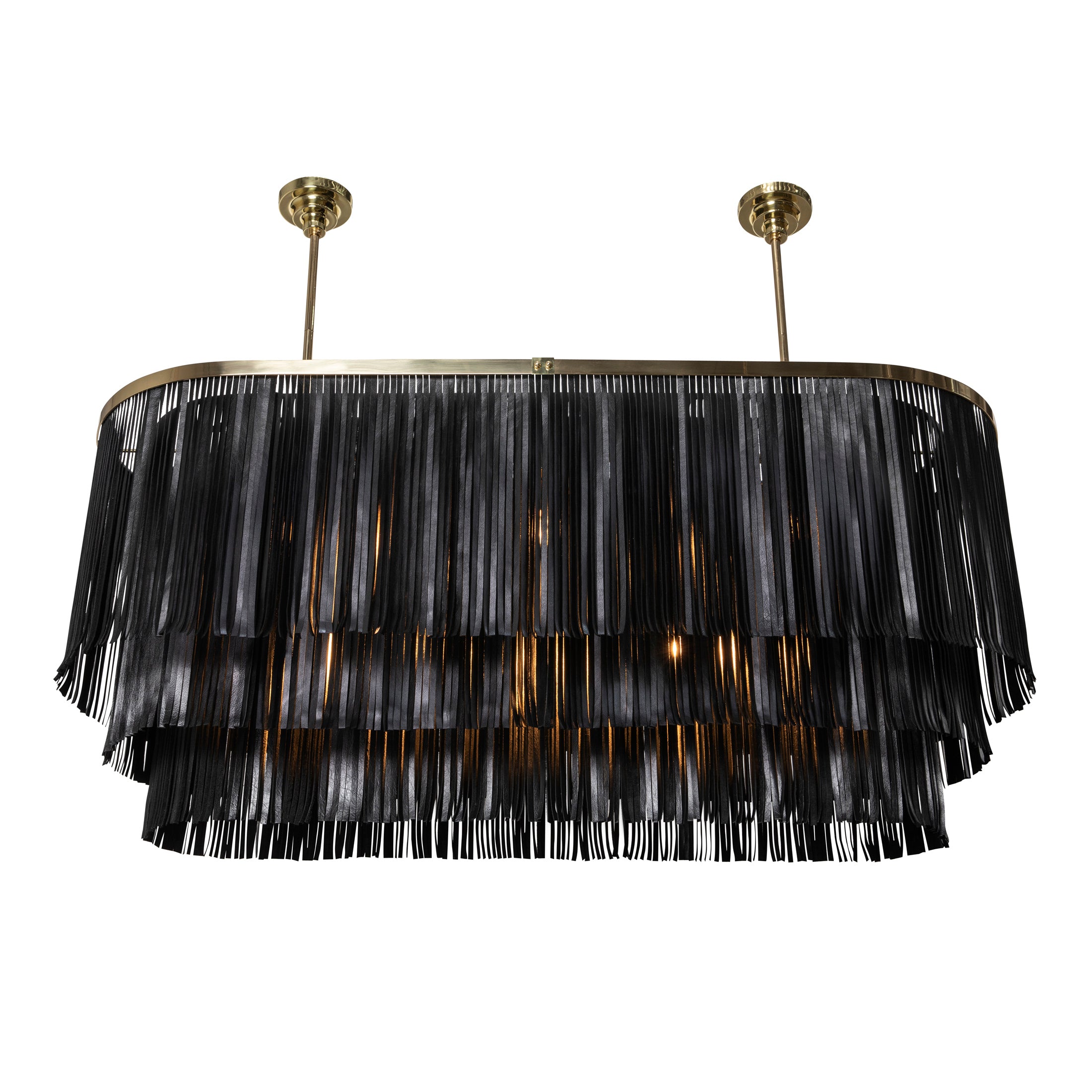 Gwen Chandelier - Brass - Premium Leather