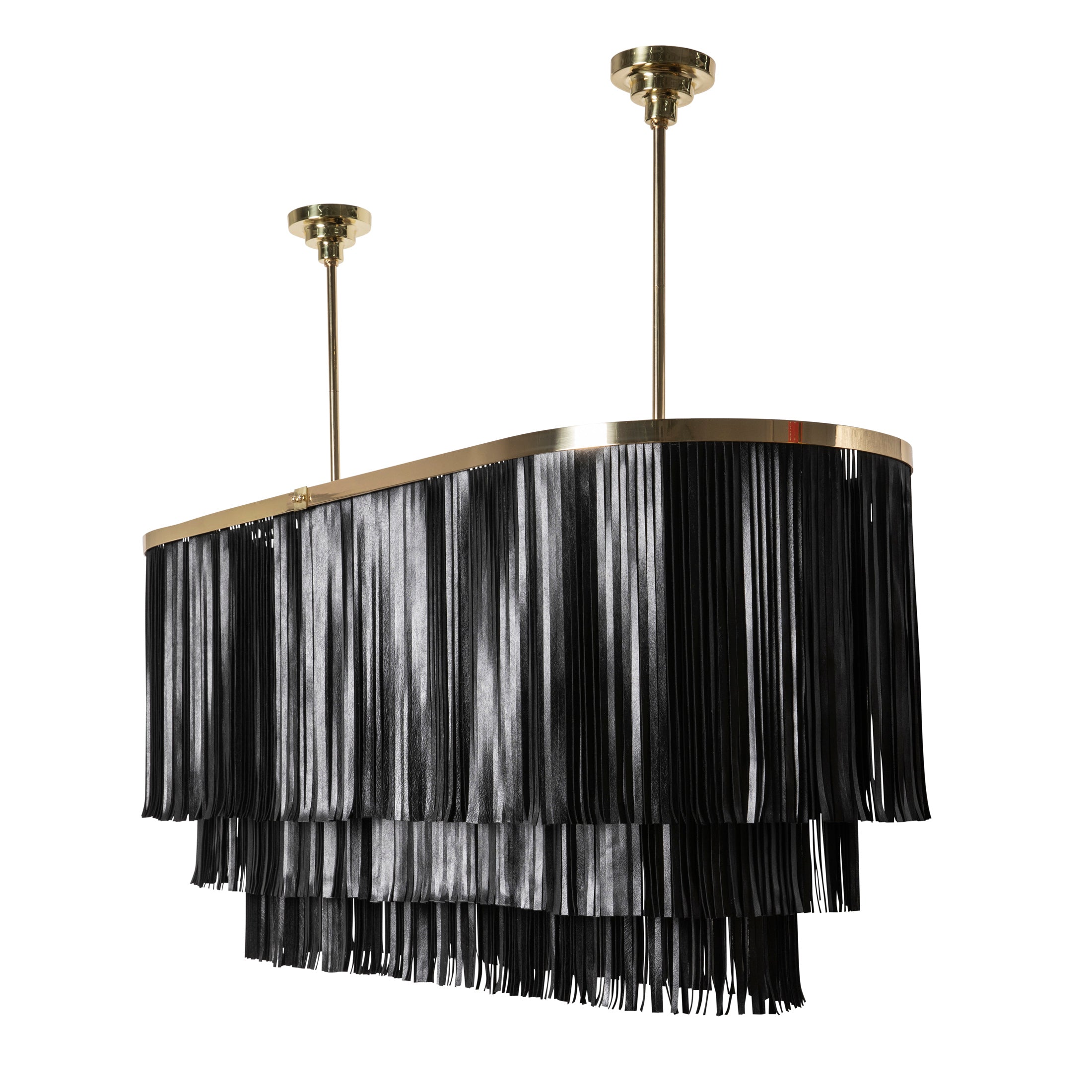 Gwen Chandelier - Brass - Premium Leather