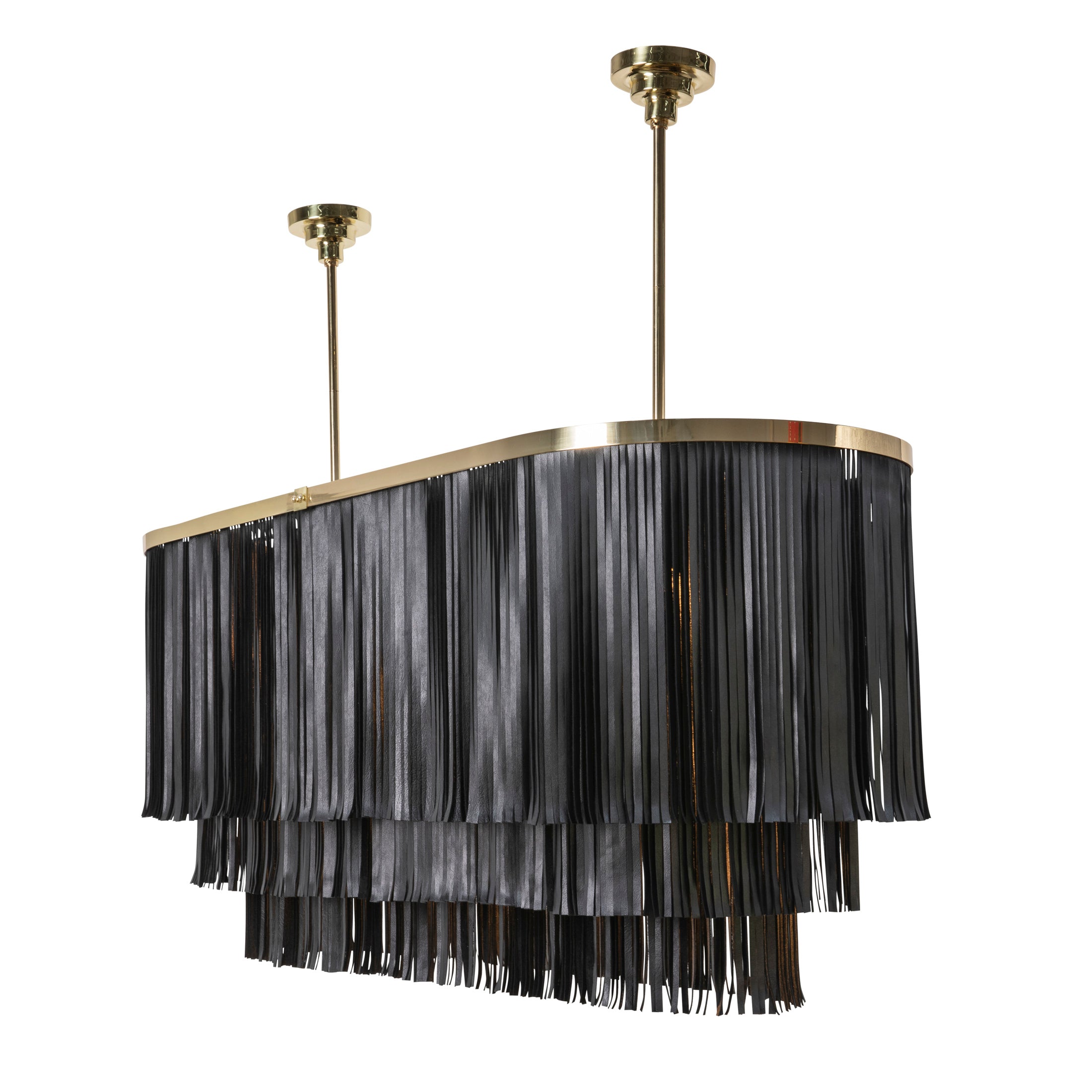 Gwen Chandelier - Brass - Premium Leather