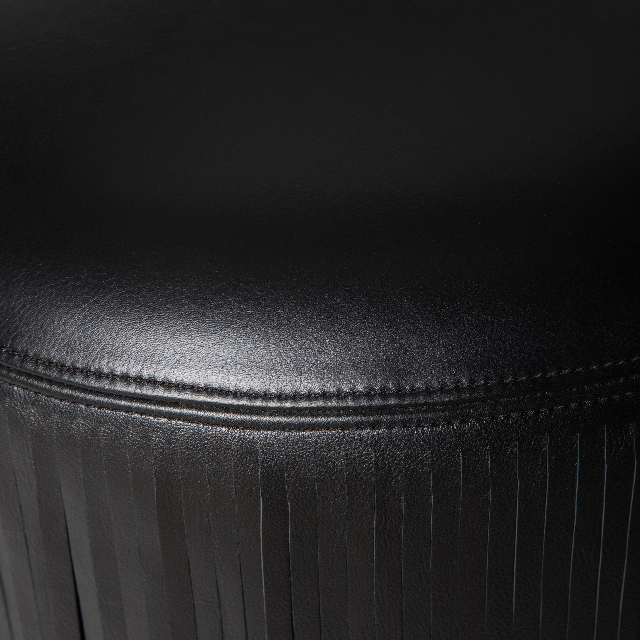 Nerissa Leather Fringe Chair in Premium Leather