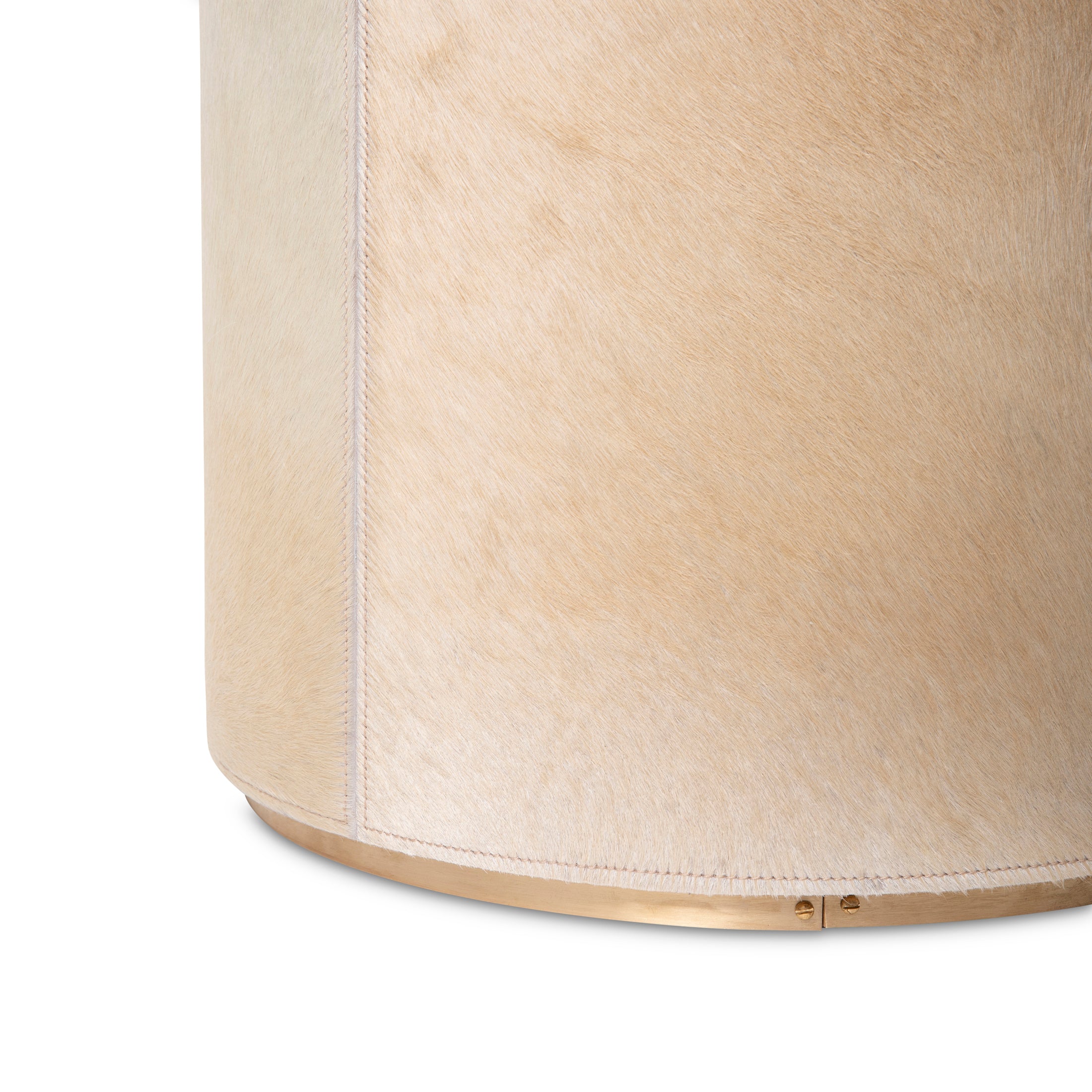 Nyla Table - Cream Cow Hide