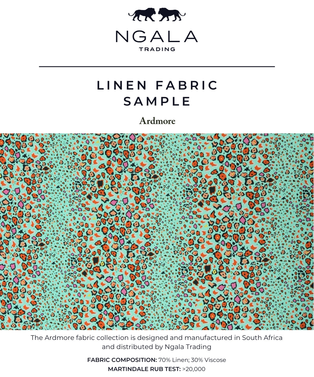 Leopard Lights Fabric Sample