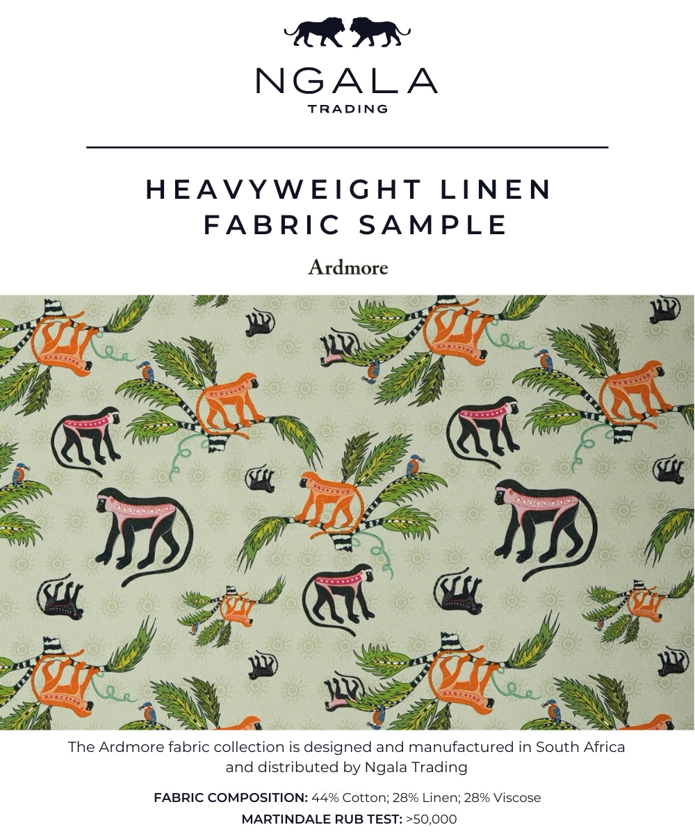 Monkey Palm Fabric Sample