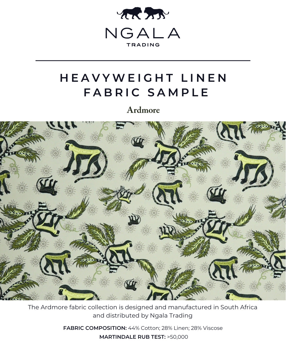 Monkey Palm Fabric Sample