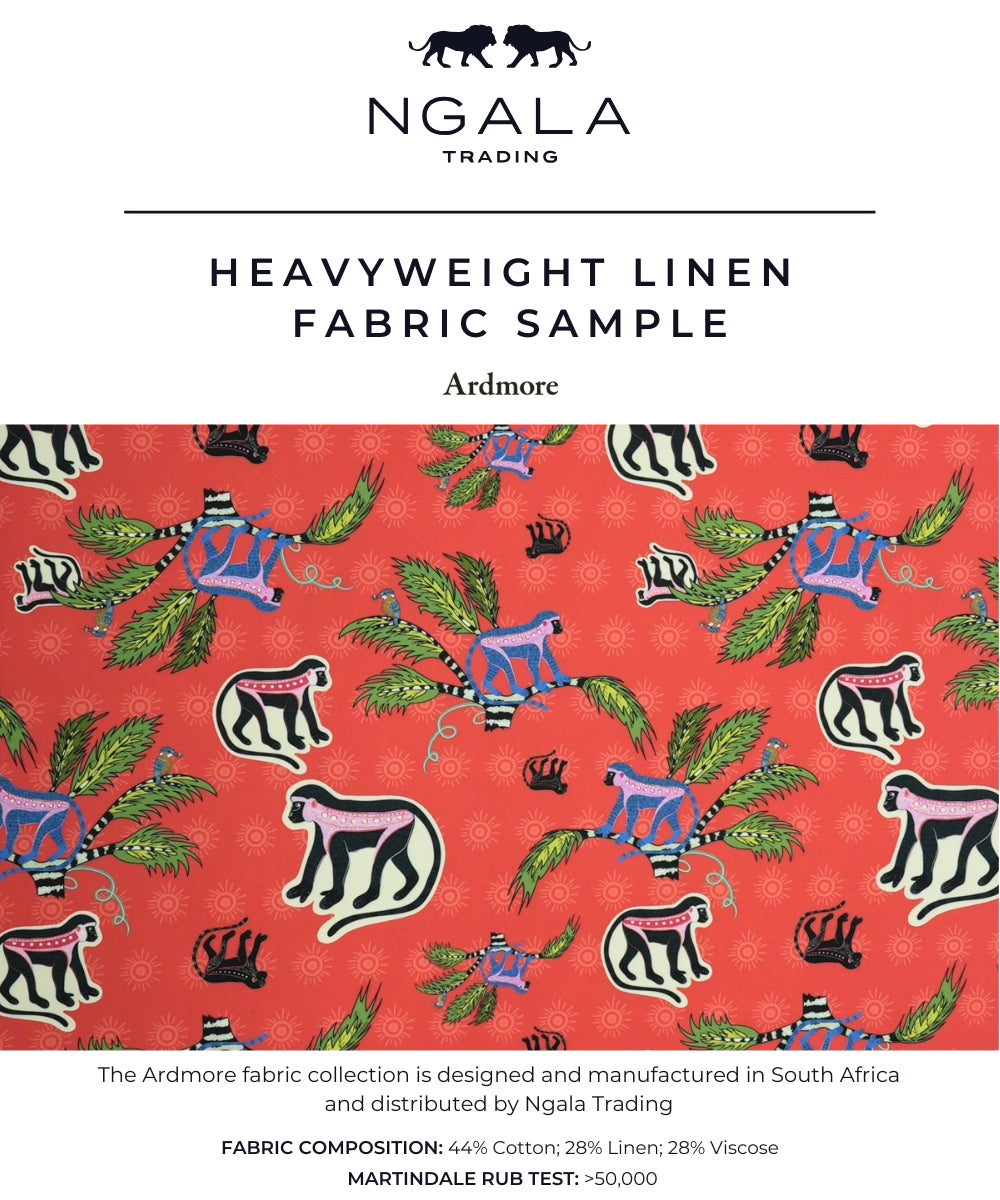 Monkey Palm Fabric Sample