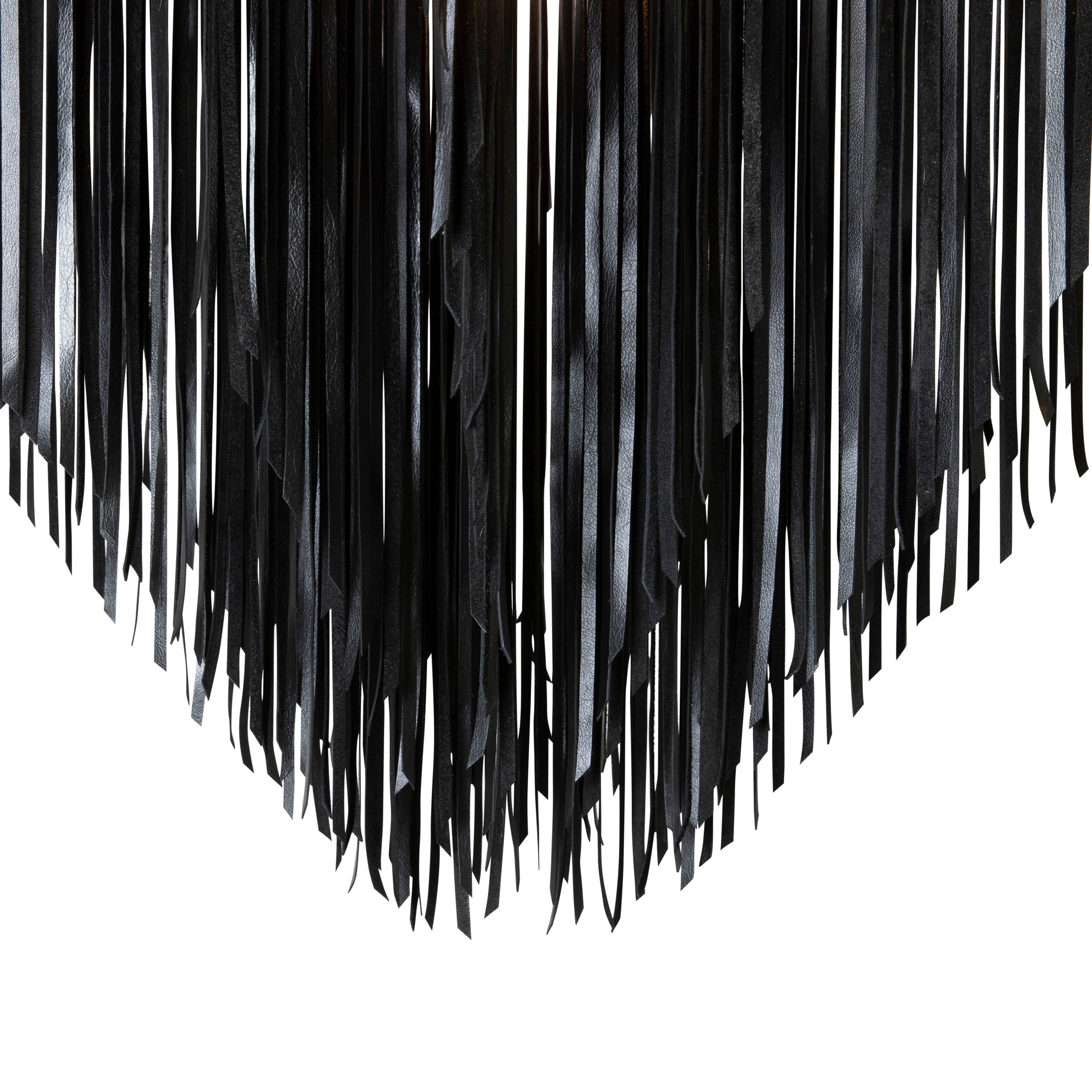 Large Starling Leather Chandelier