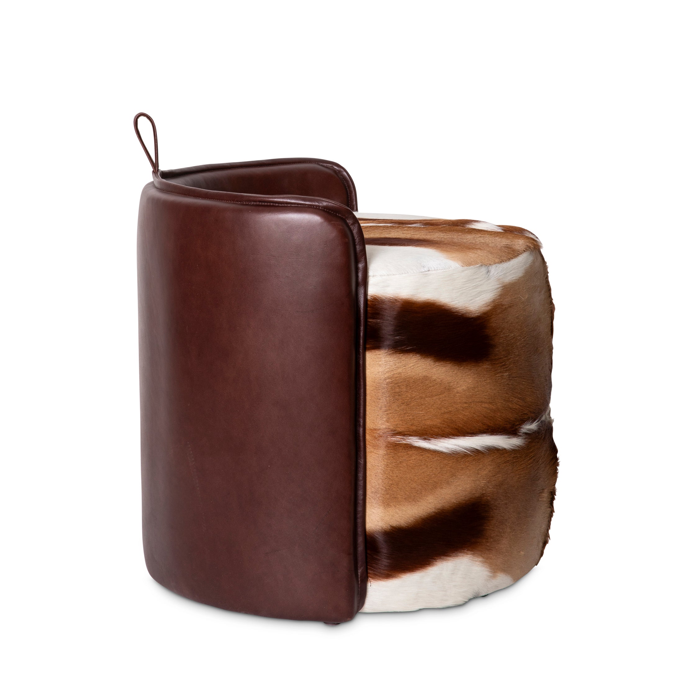 Springbok Hide & Leather Stool