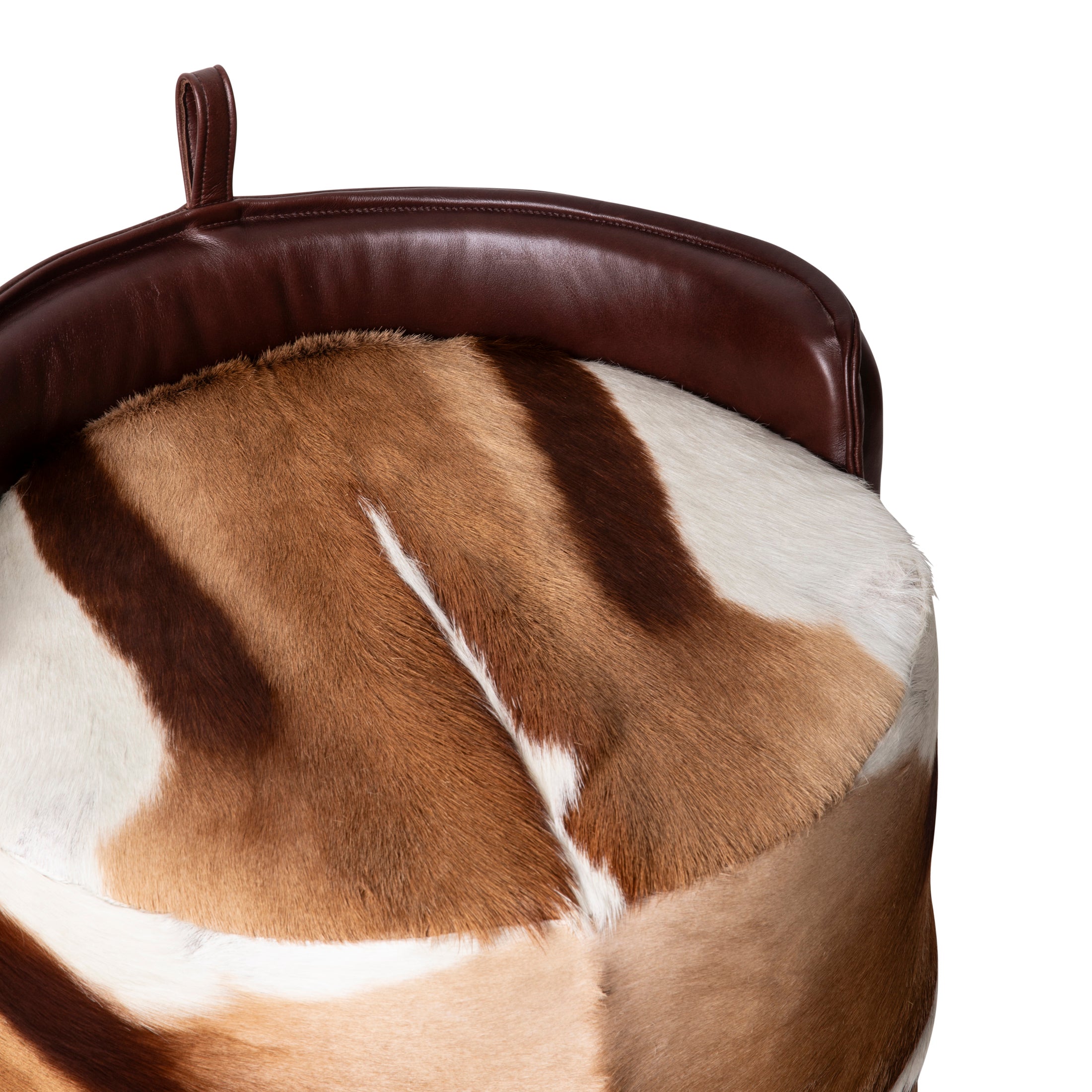 Springbok Hide & Leather Stool