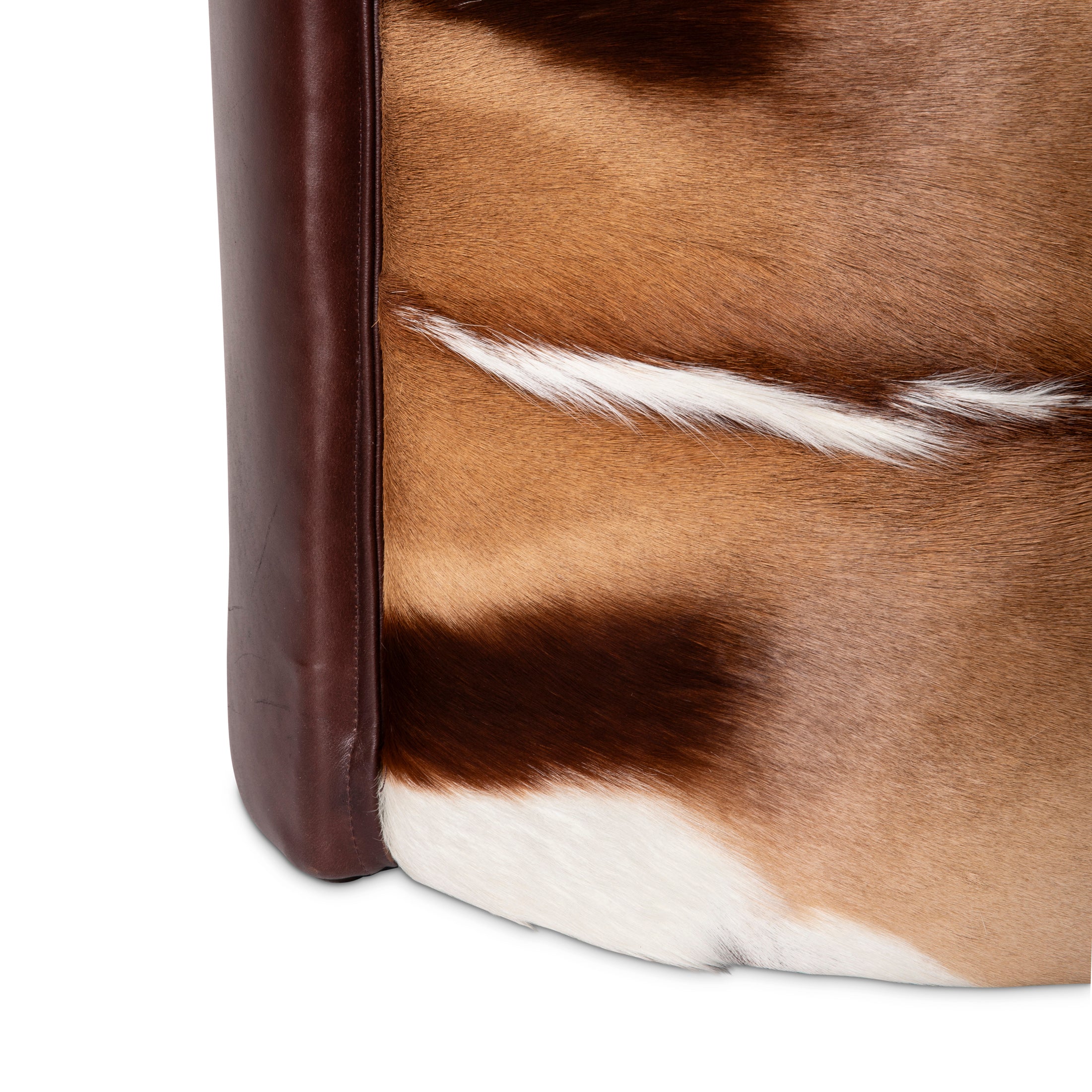 Springbok Hide & Leather Stool