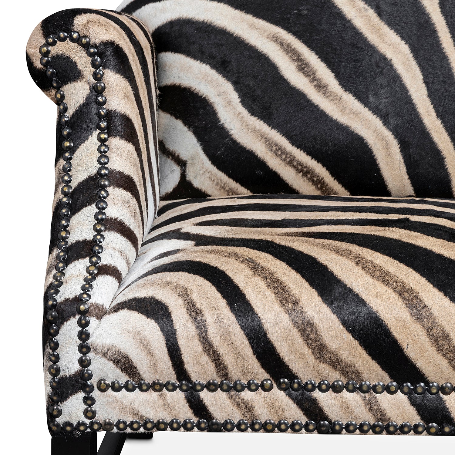 Zebra Hide Settee