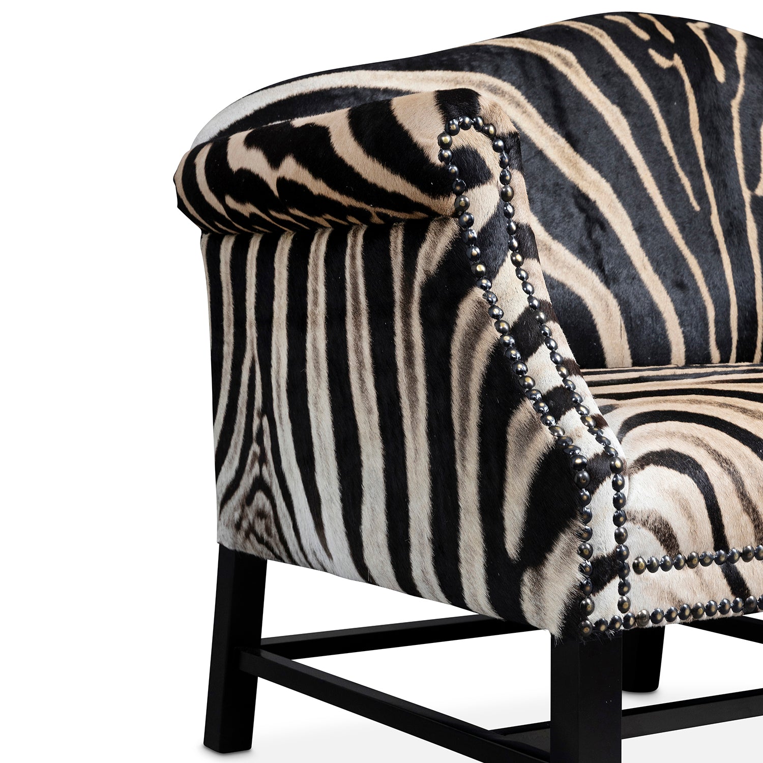 Zebra Hide Settee