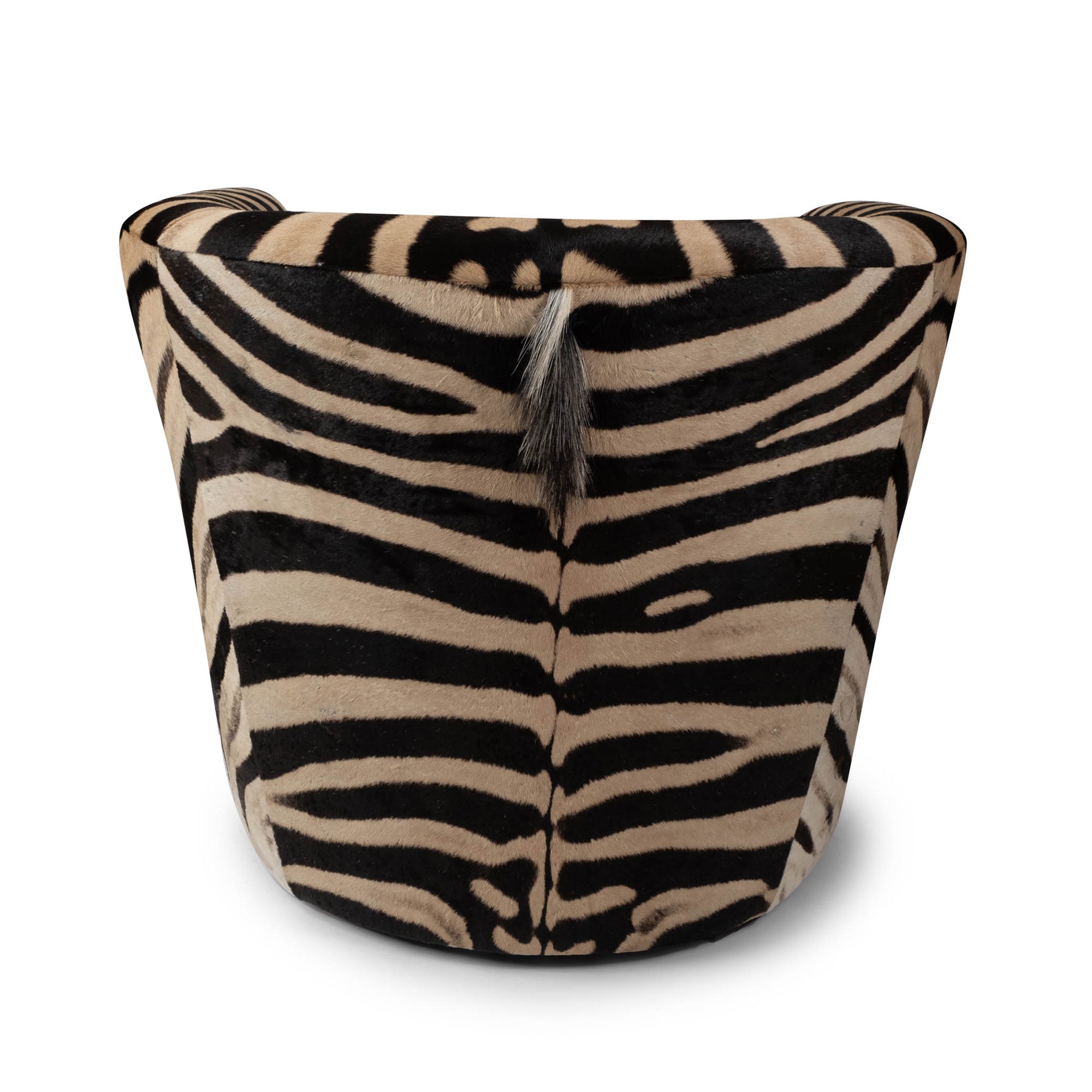 Zebra Hide Tub Chair