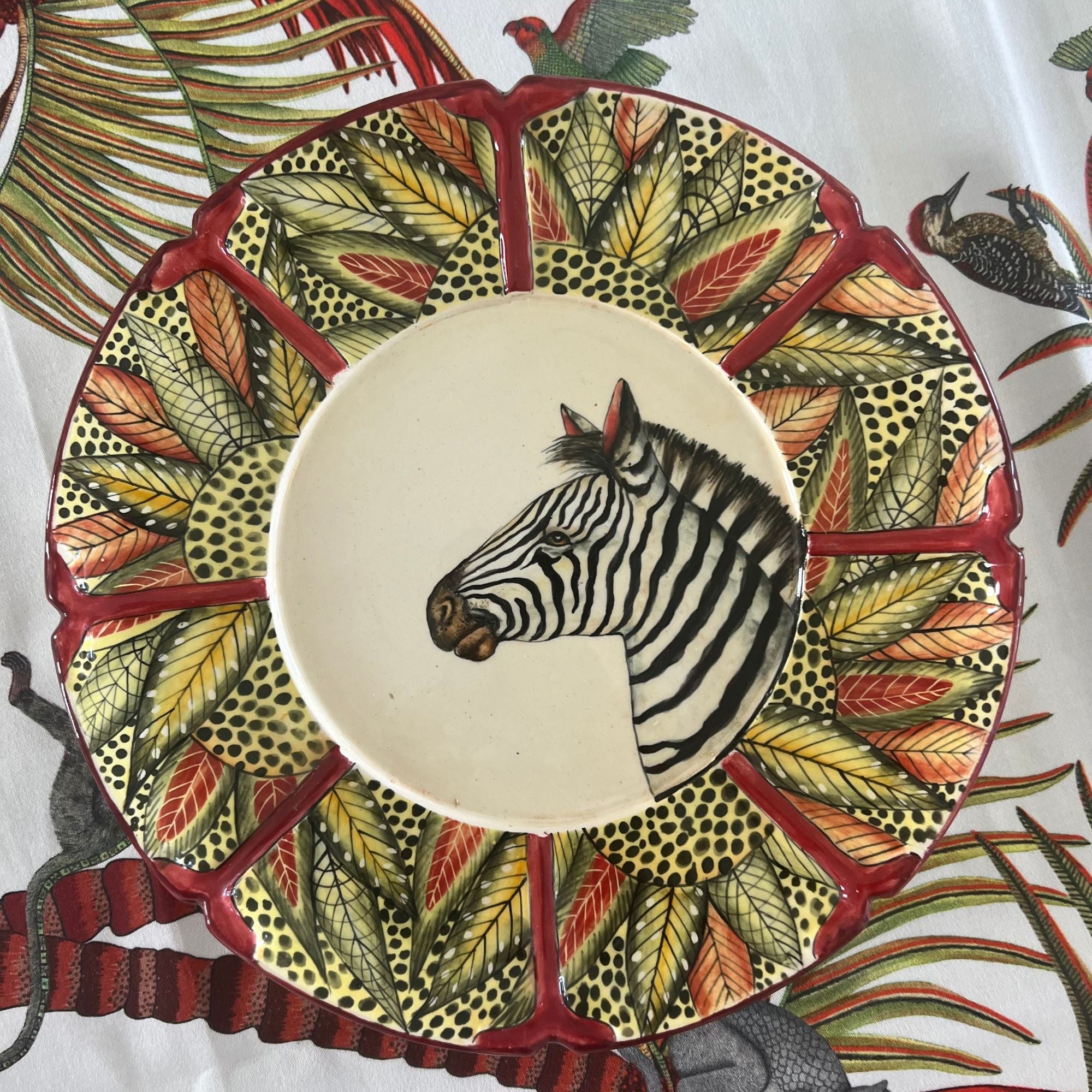 Ardmore Ceramic: Palm Parade Plates - Set of 6