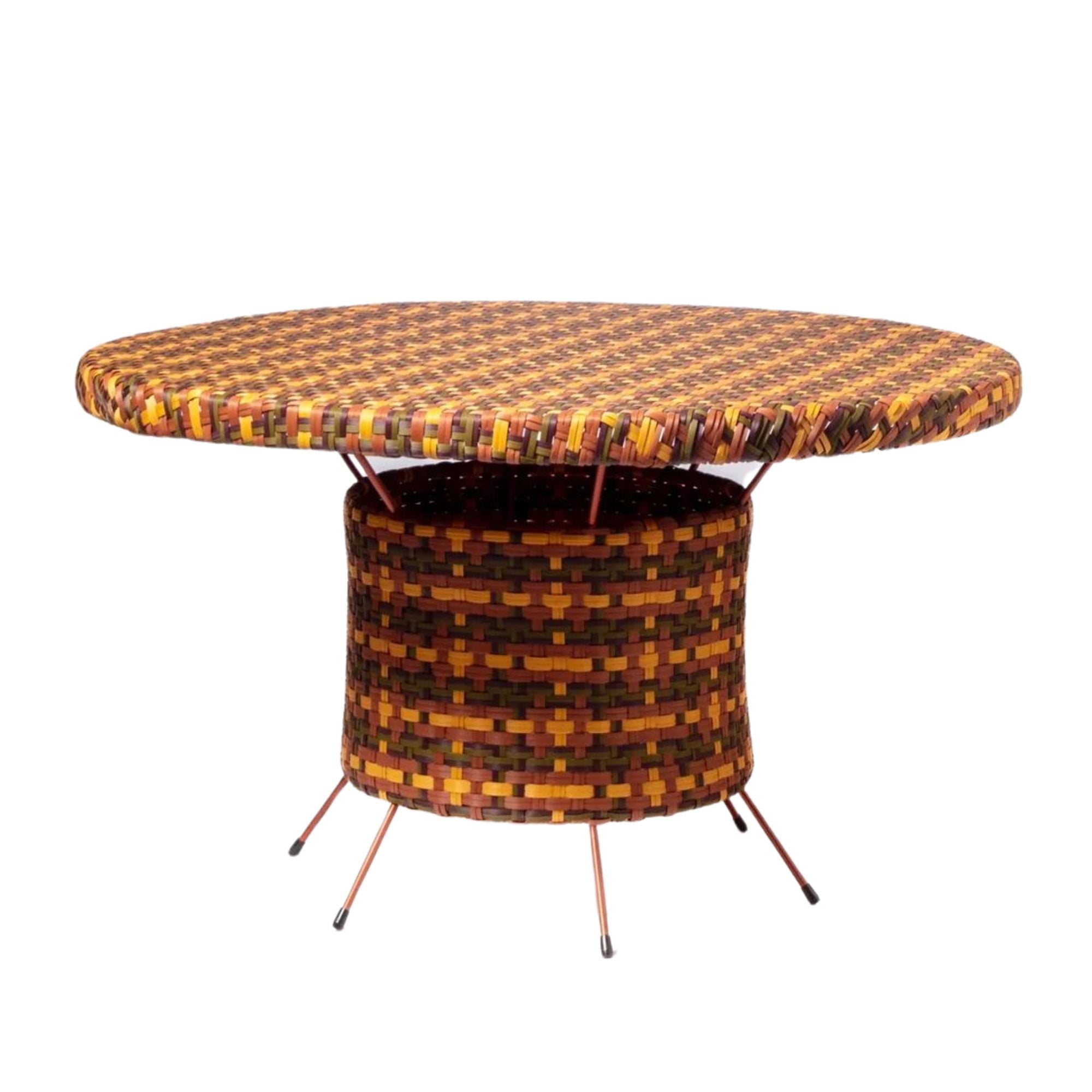 Woven Outdoor Dining Table - Spice