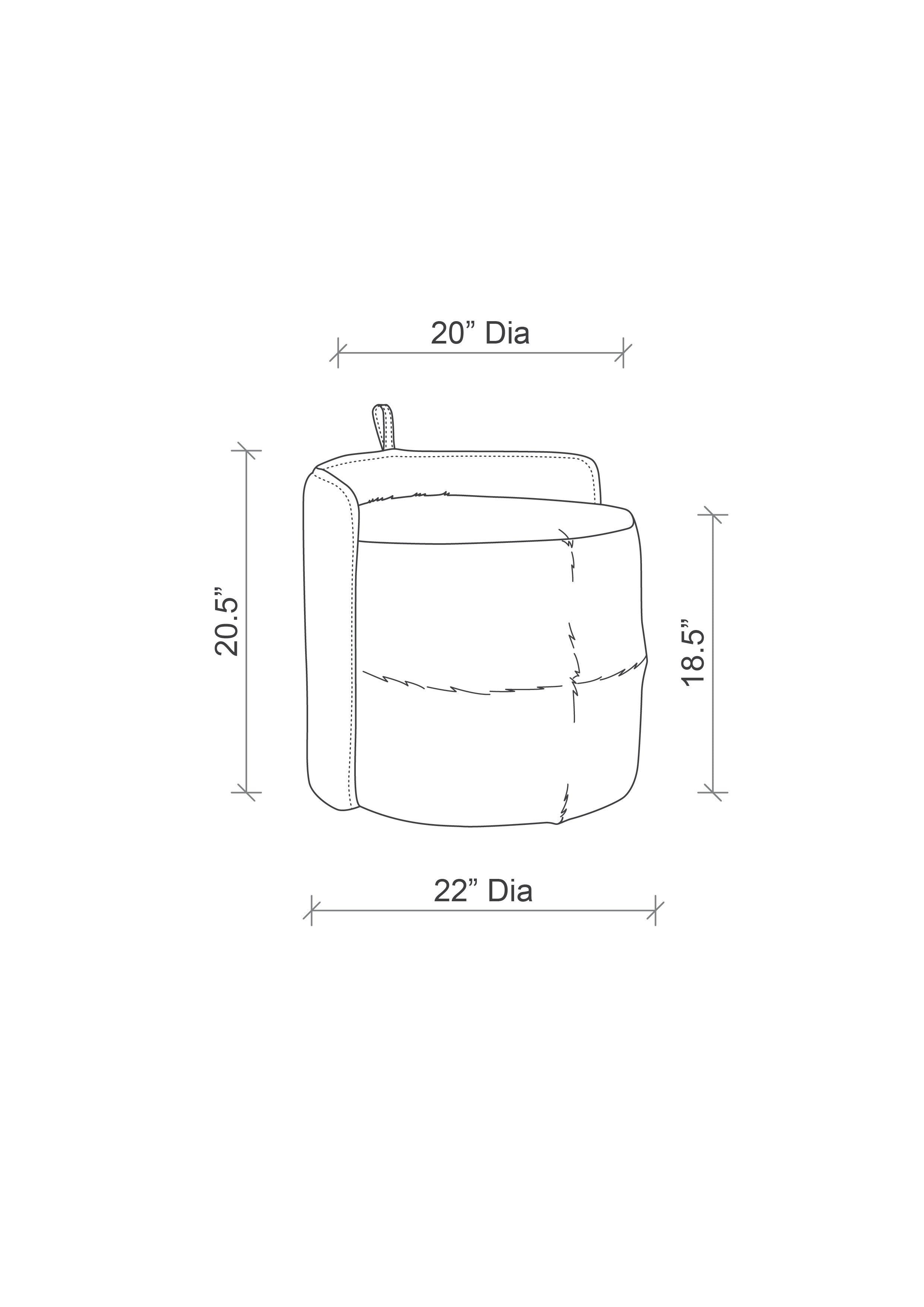 Springbok Hide & Leather Stool