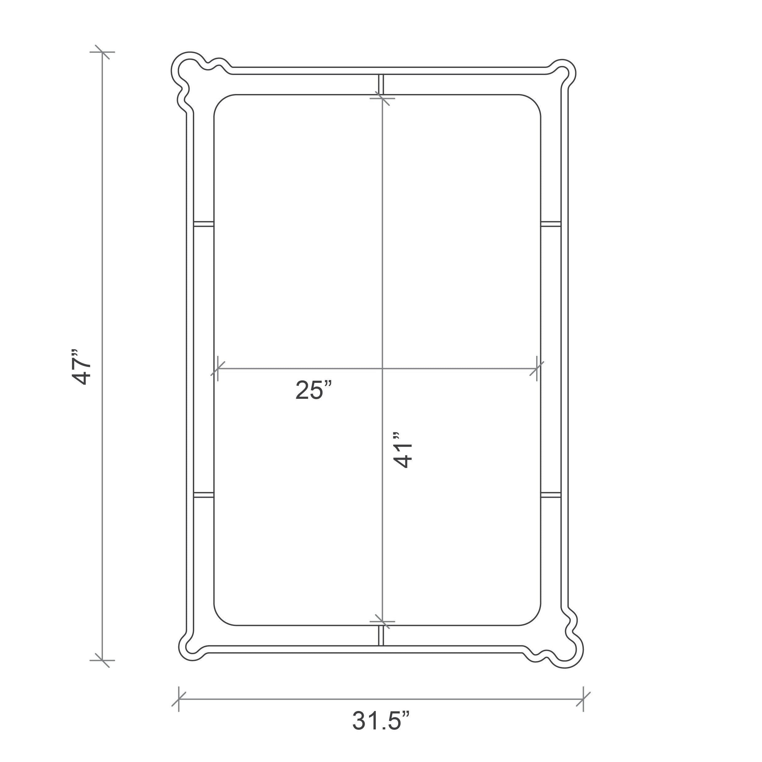Victoria Chiseled Mirror - Large