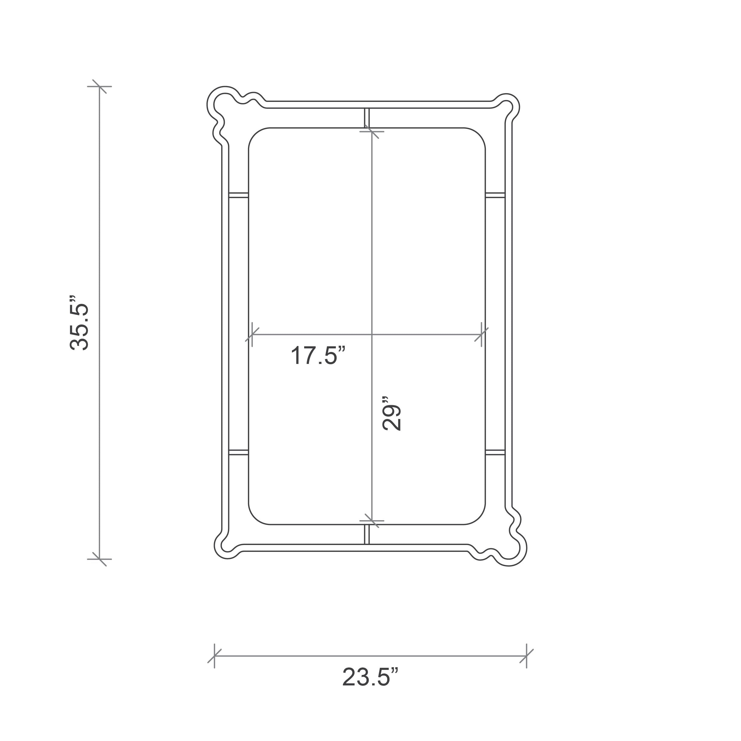 Victoria Chiseled Mirror - Small