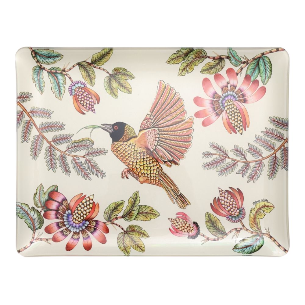 Weaver Garden Acrylic Tray - Stone