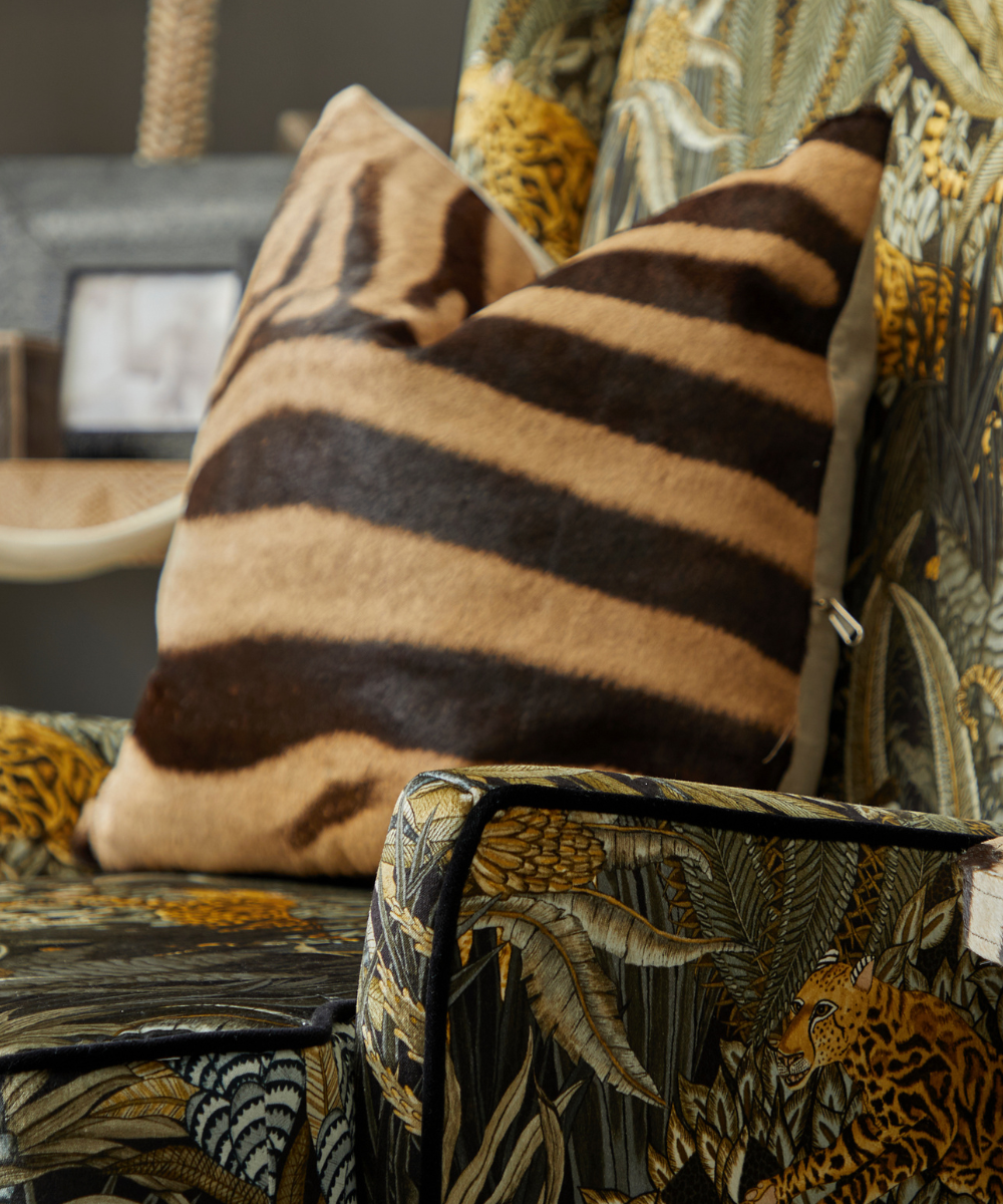 Zebra Hide Square Pillow