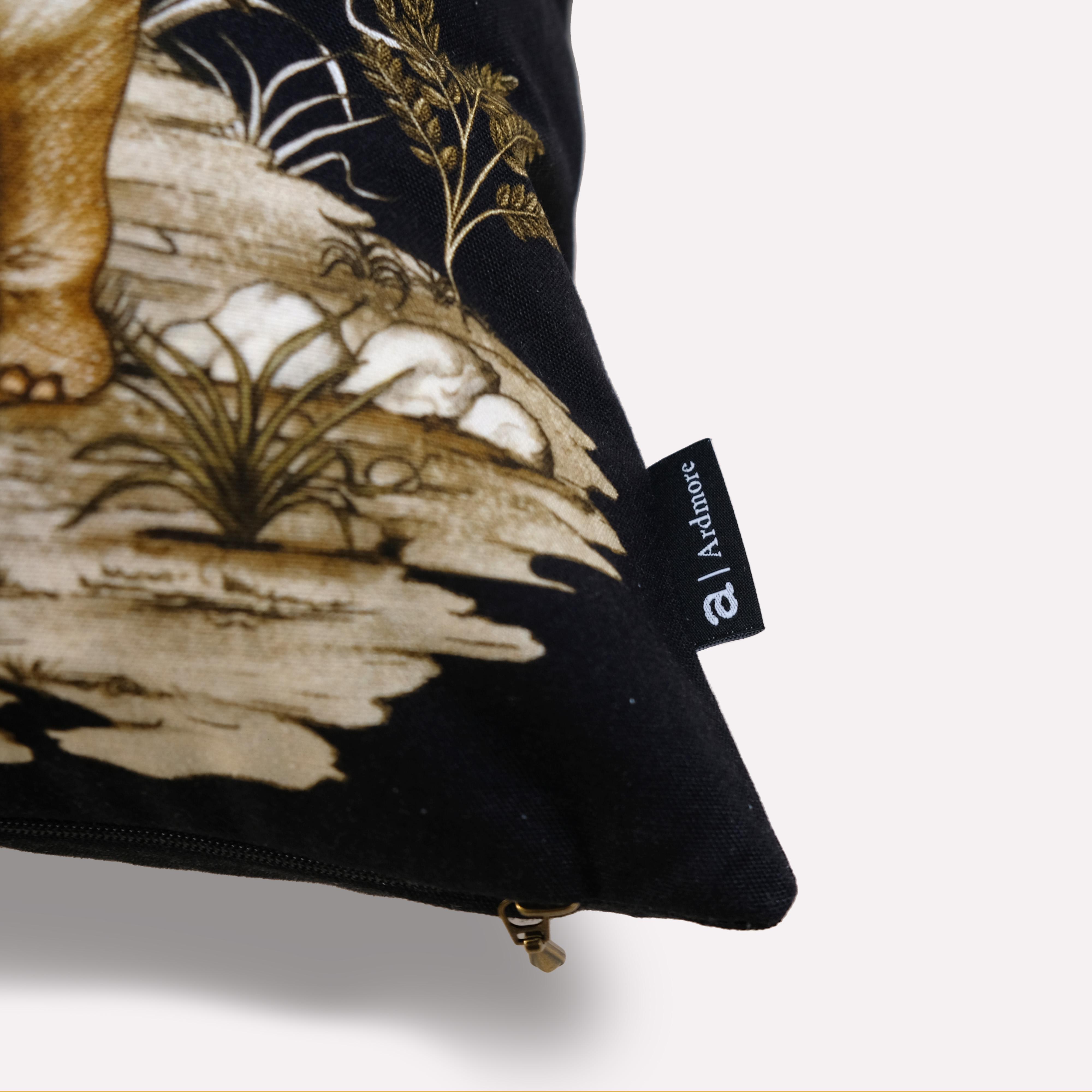 Thanda Toile Pillow - Cotton - Gold