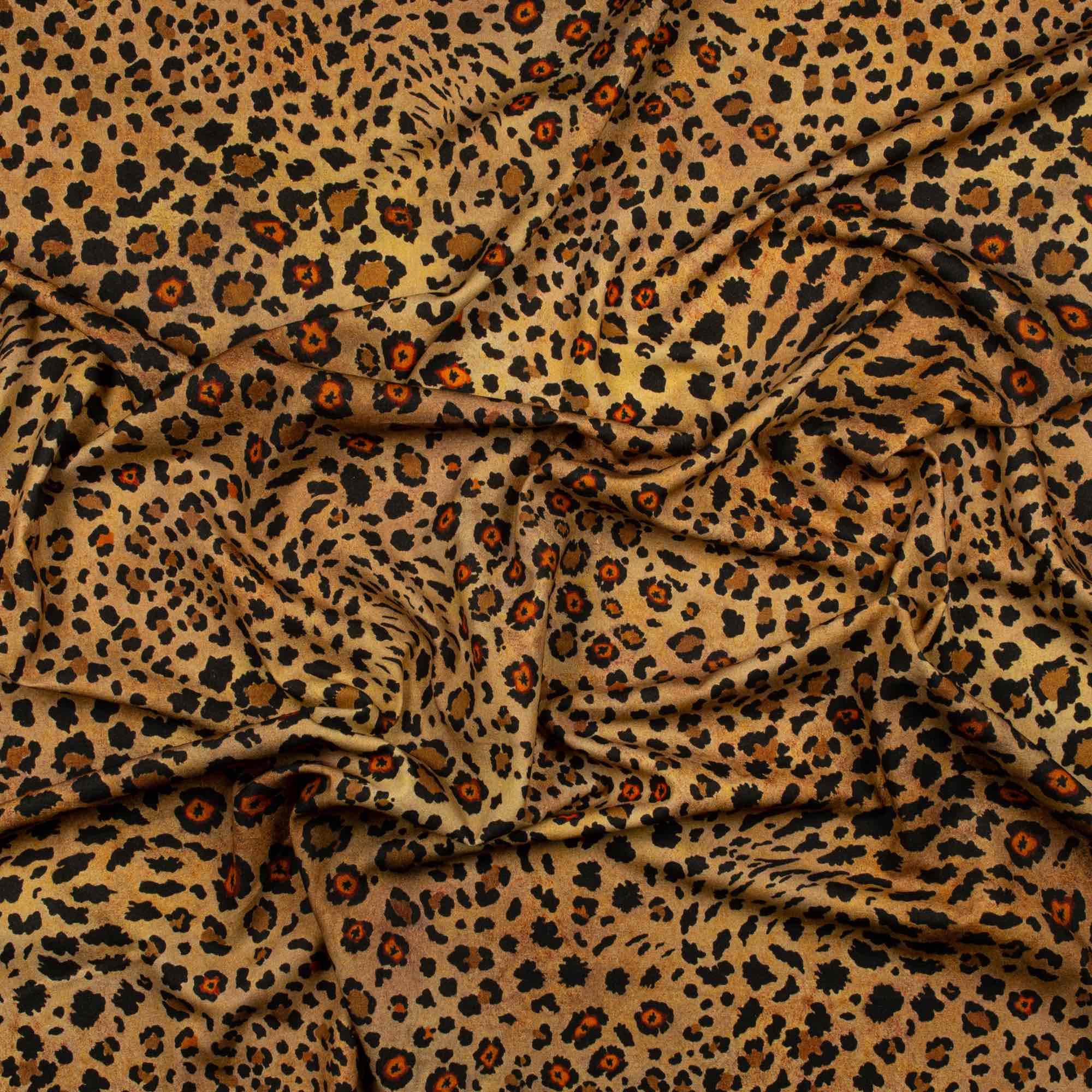 Safari Spot Fabric - Linen - Gold